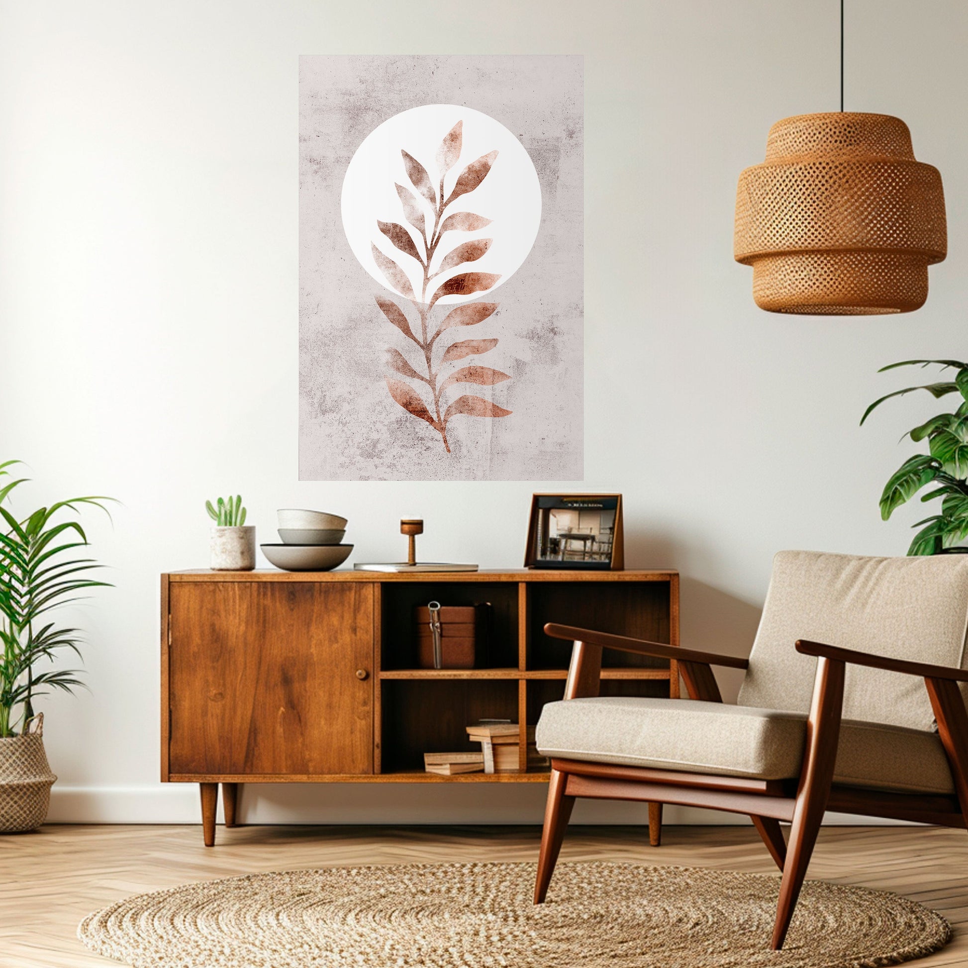 Affiche verticale autocollante LEAF RADIANCE