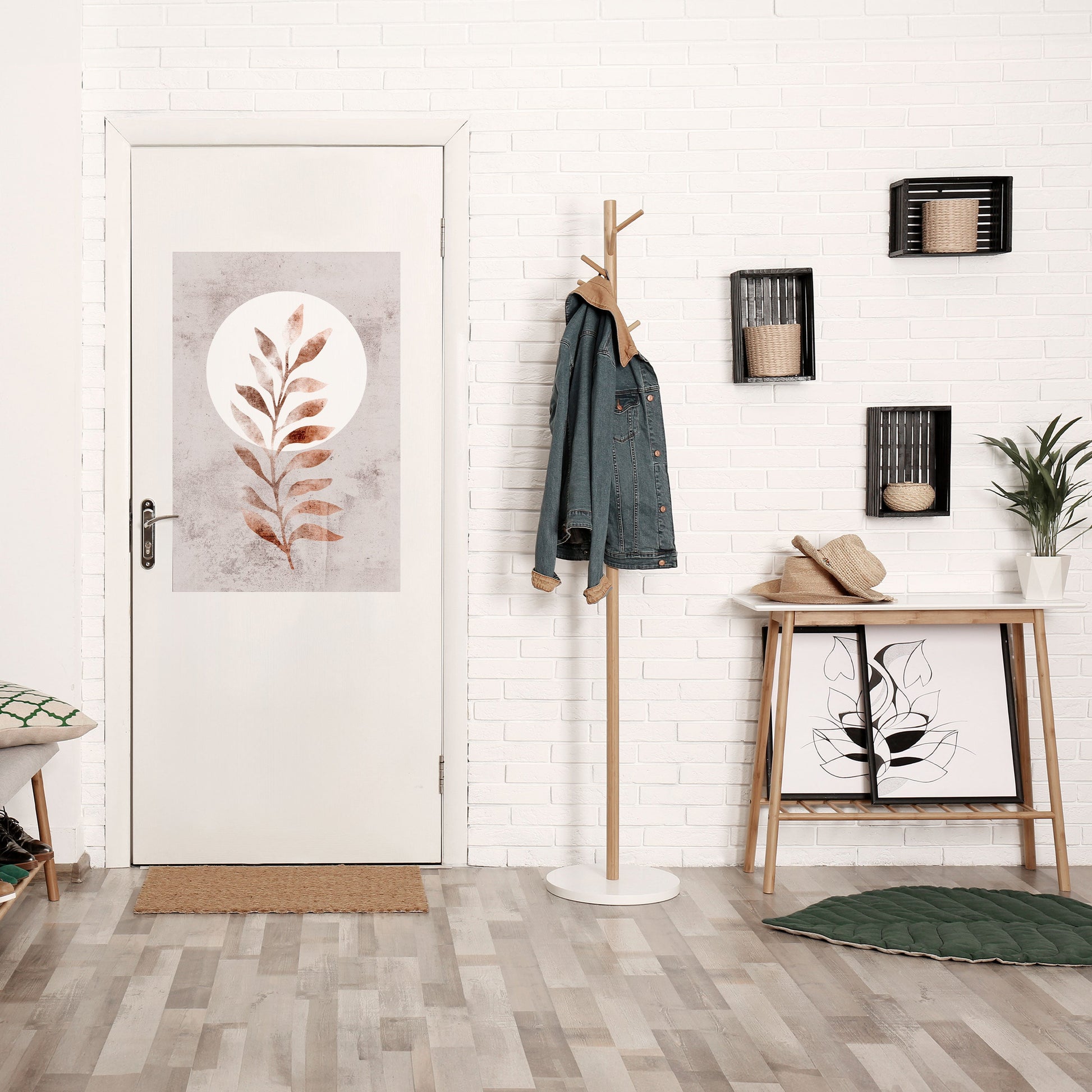 Affiche verticale autocollante LEAF RADIANCE