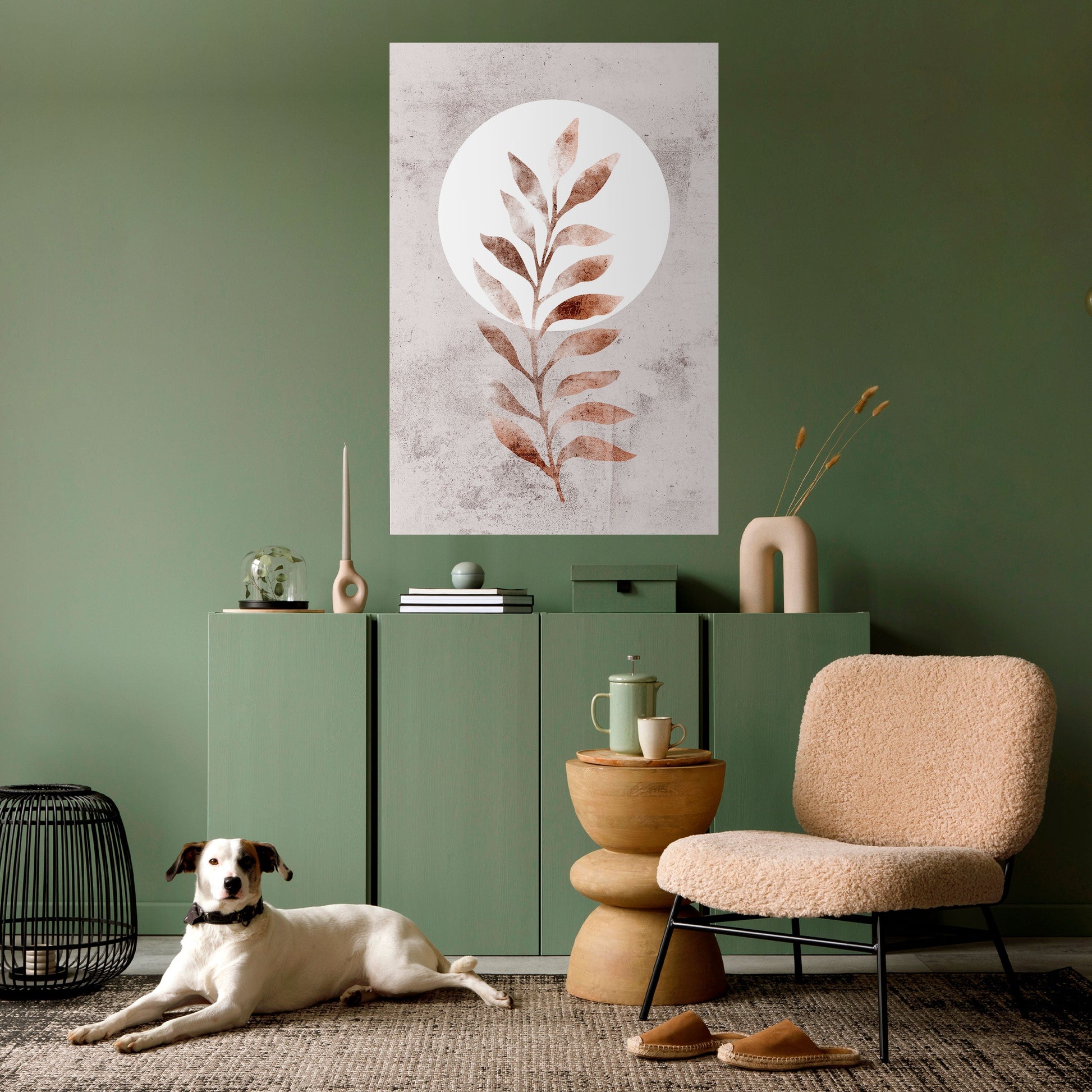 Affiche verticale autocollante LEAF RADIANCE