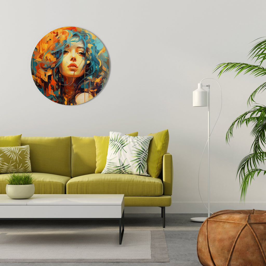RAINBOW MUSE Round Wall Art