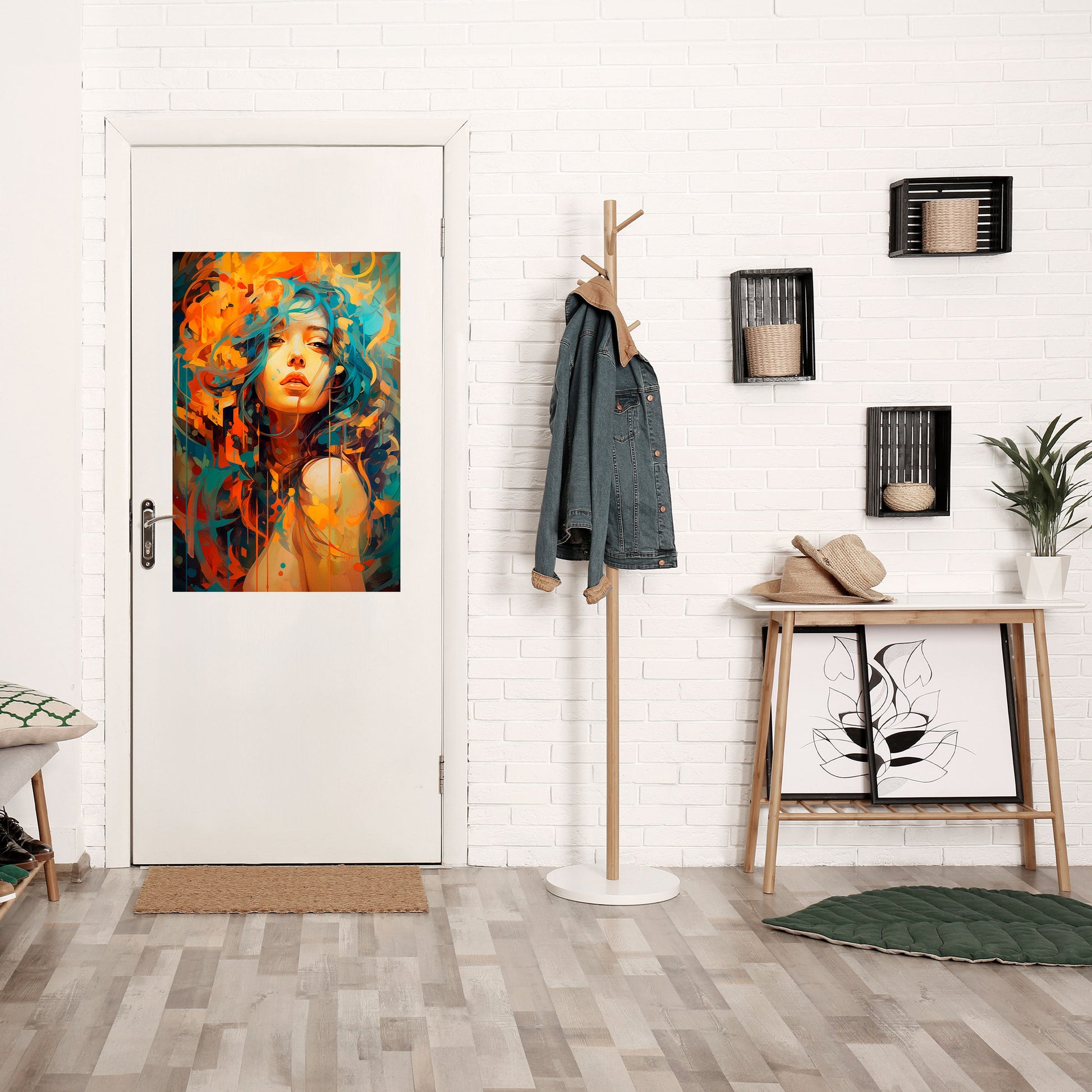 Affiche verticale autocollante RAINBOW MUSE
