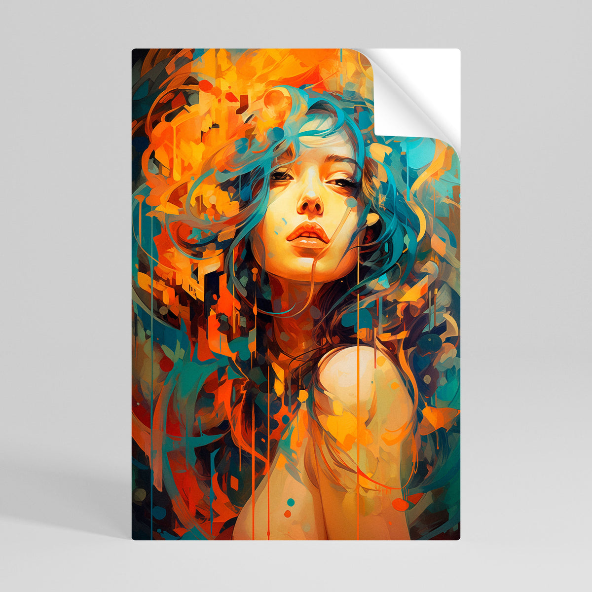 Affiche verticale autocollante RAINBOW MUSE