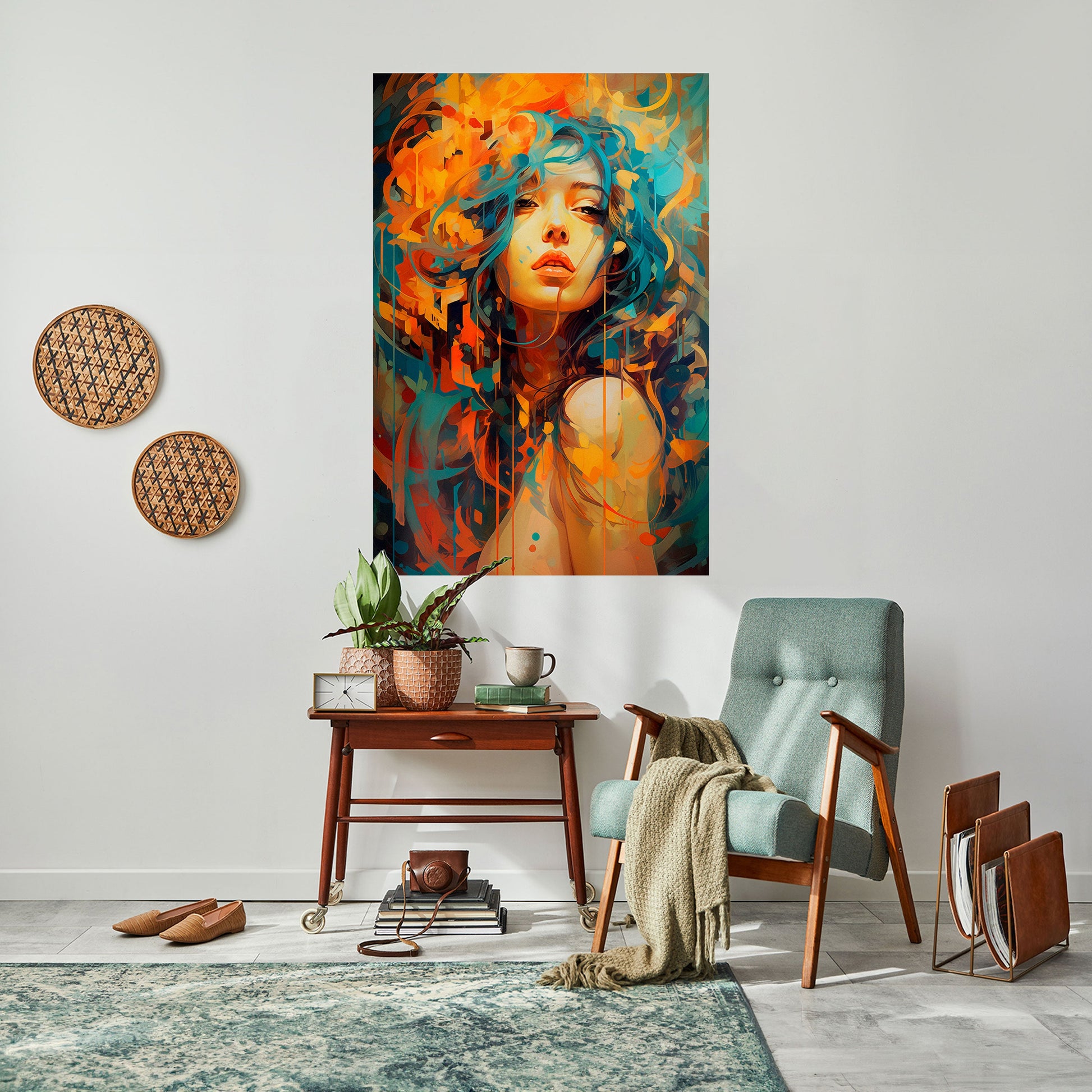 Affiche verticale autocollante RAINBOW MUSE