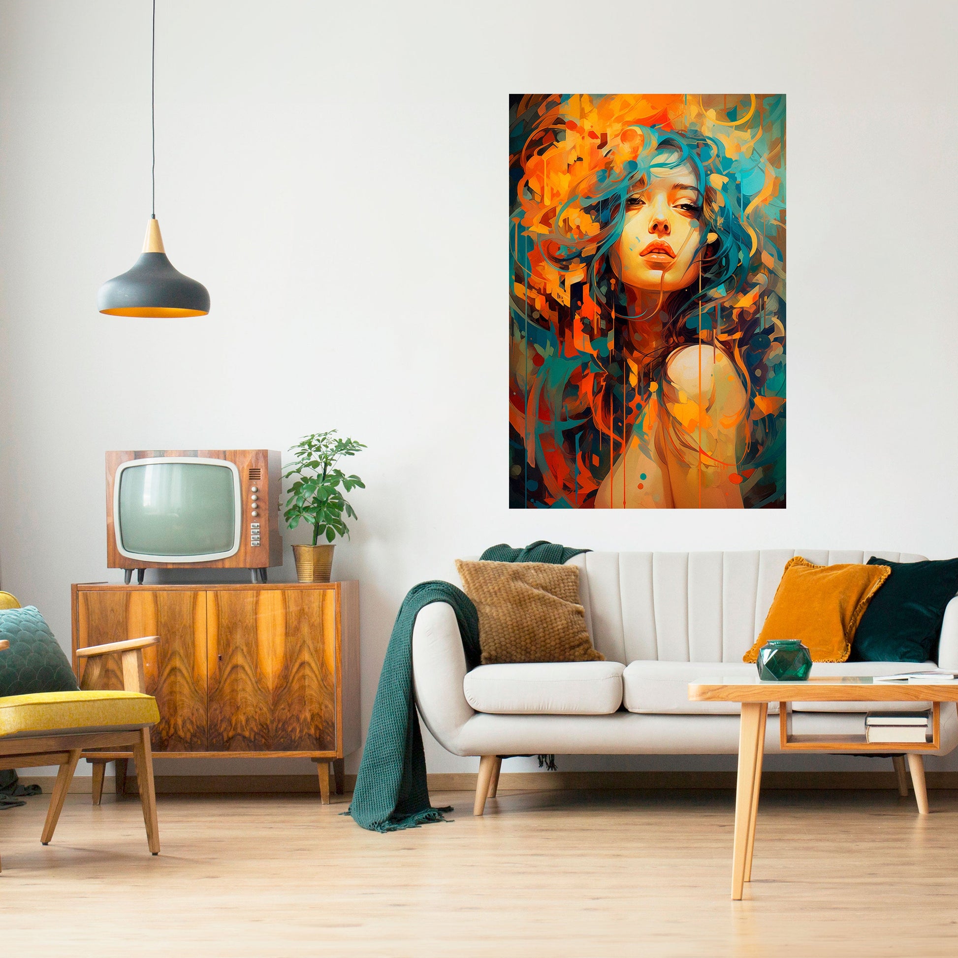 Affiche verticale autocollante RAINBOW MUSE