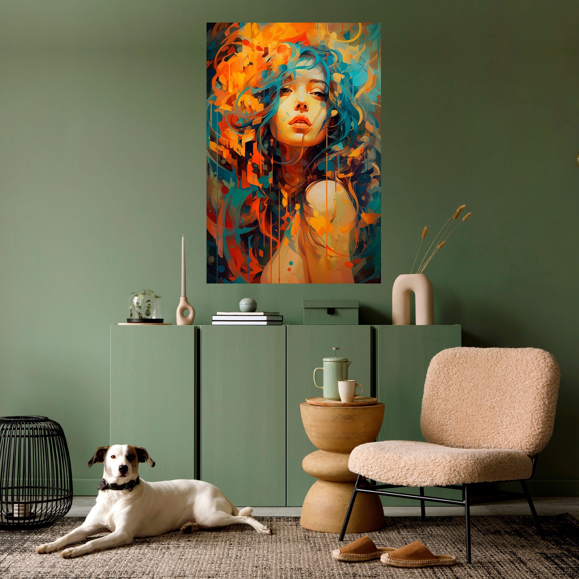 Affiche verticale autocollante RAINBOW MUSE