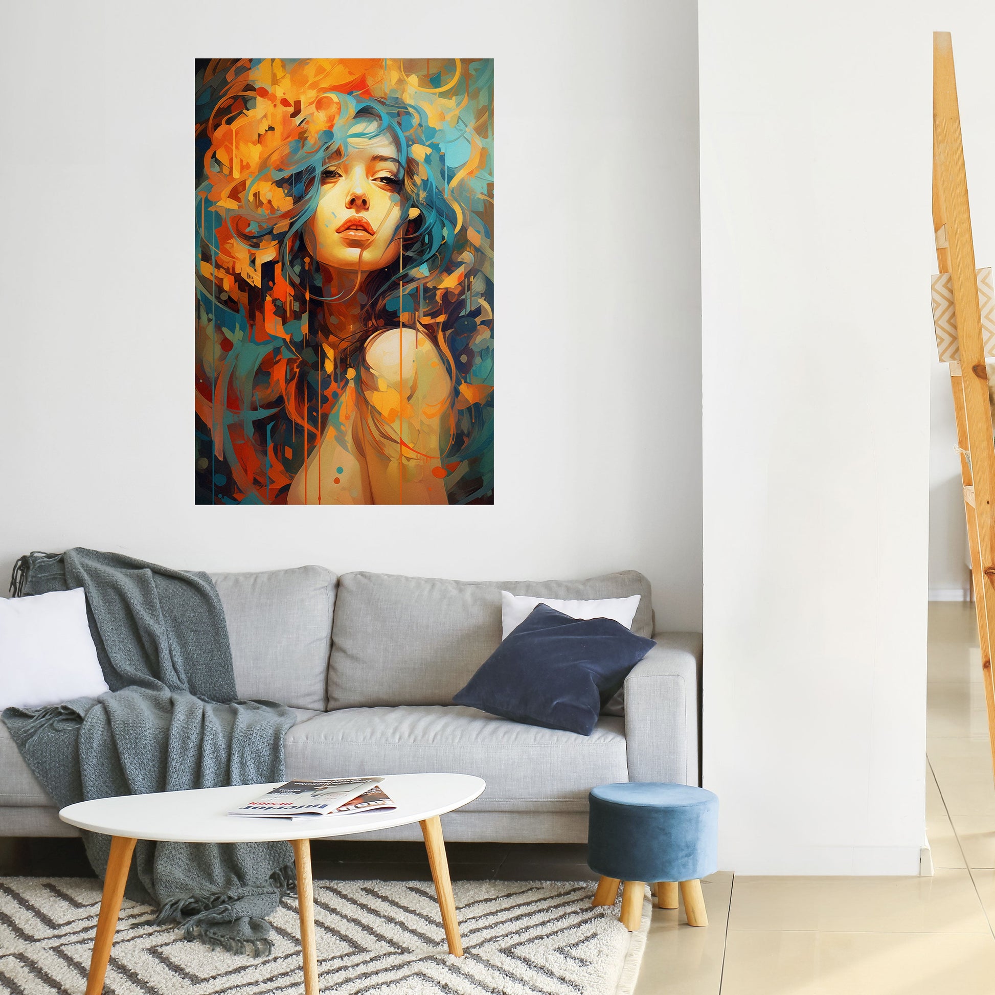 Affiche verticale autocollante RAINBOW MUSE
