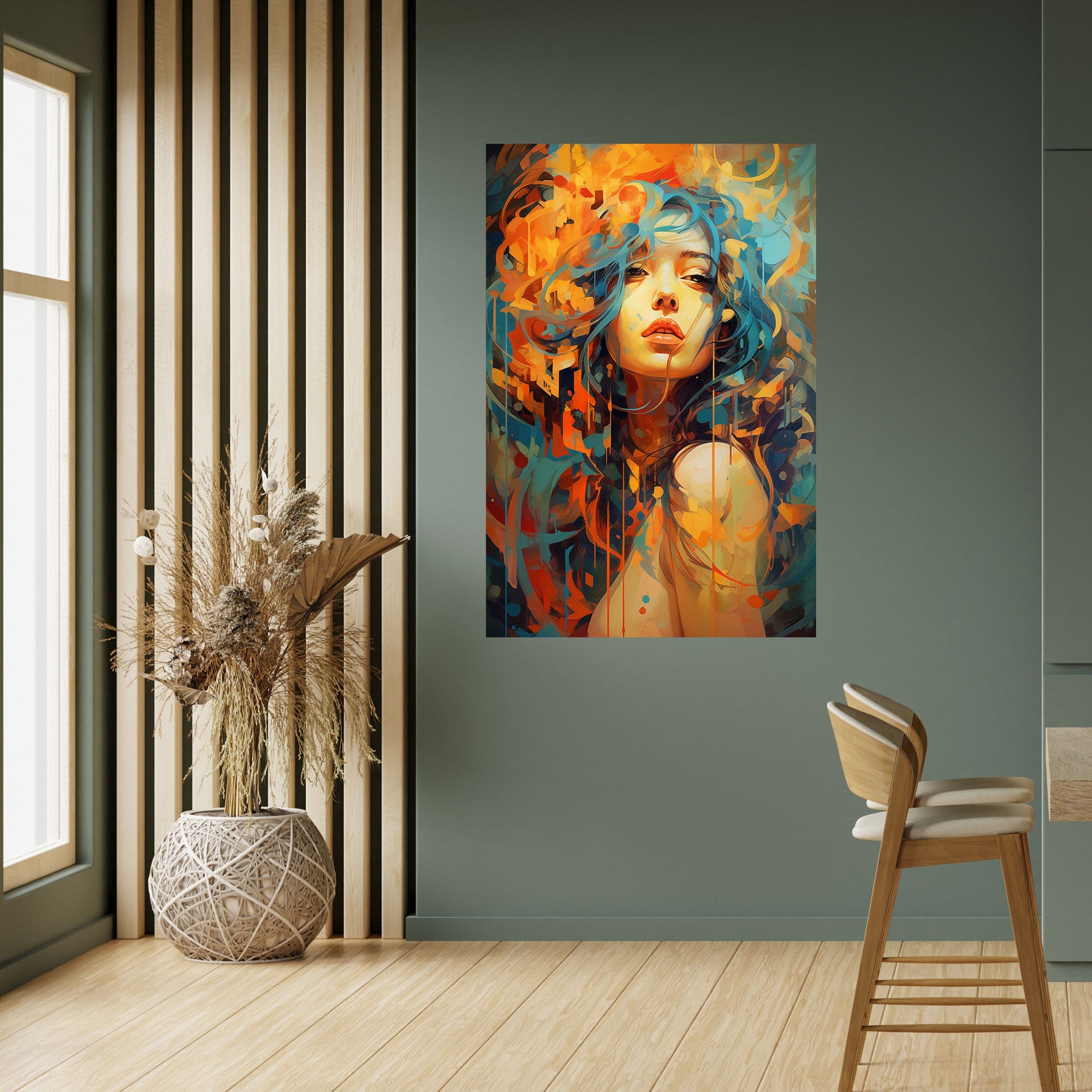 Affiche verticale autocollante RAINBOW MUSE