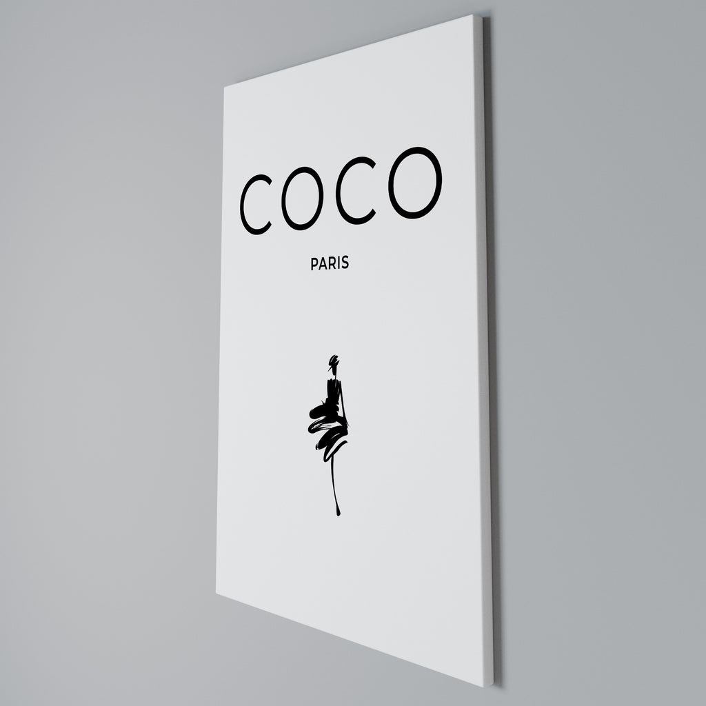 COCO CHANEL - TIMELESS ELEGANCE Vertical Canvas Print