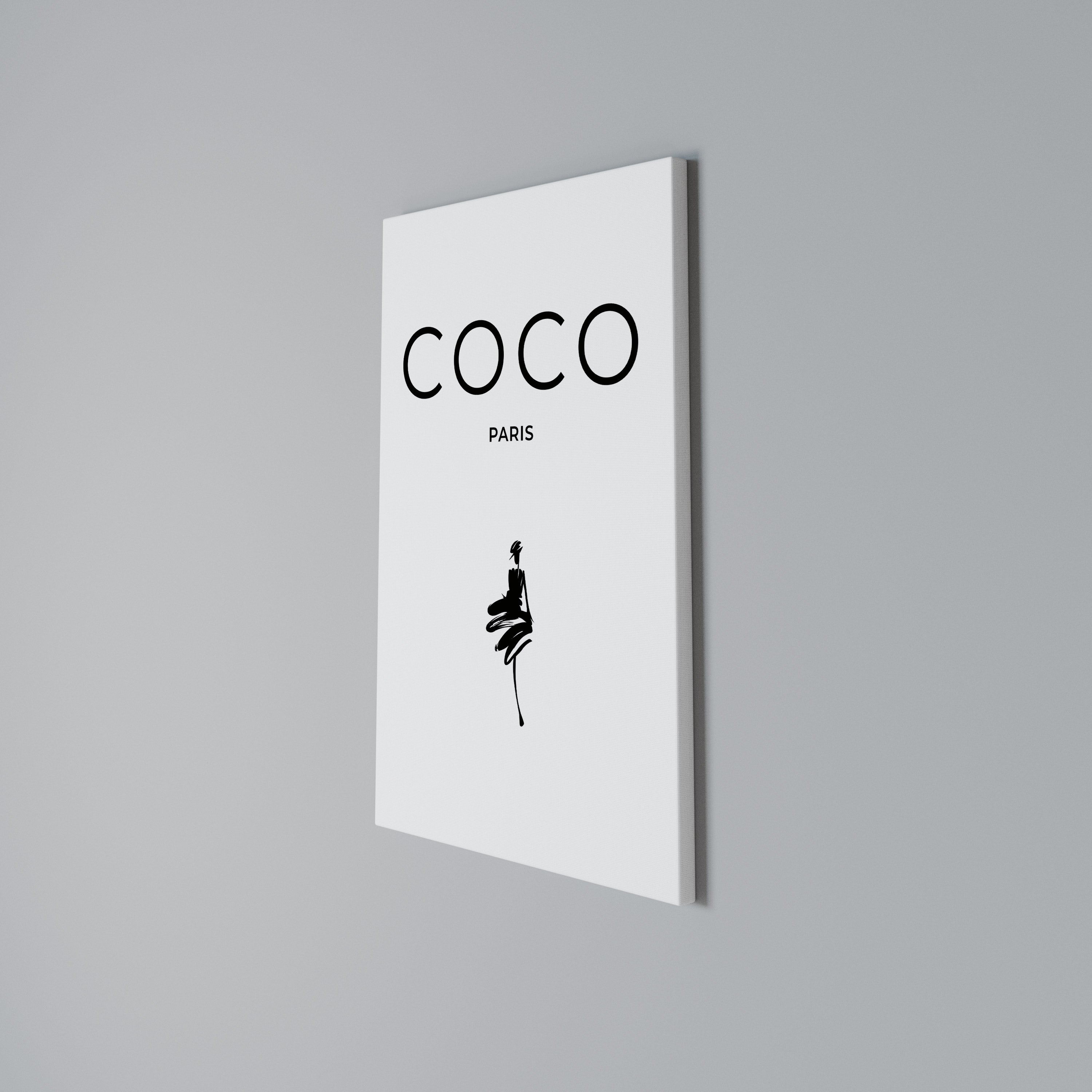 COCO CHANEL - TIMELESS ELEGANCE Vertical Canvas Print