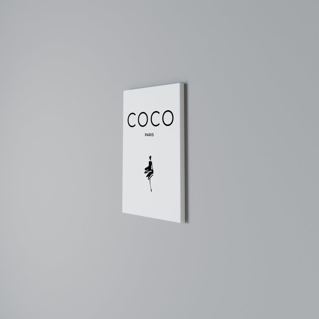 COCO CHANEL - TIMELESS ELEGANCE Vertical Canvas Print