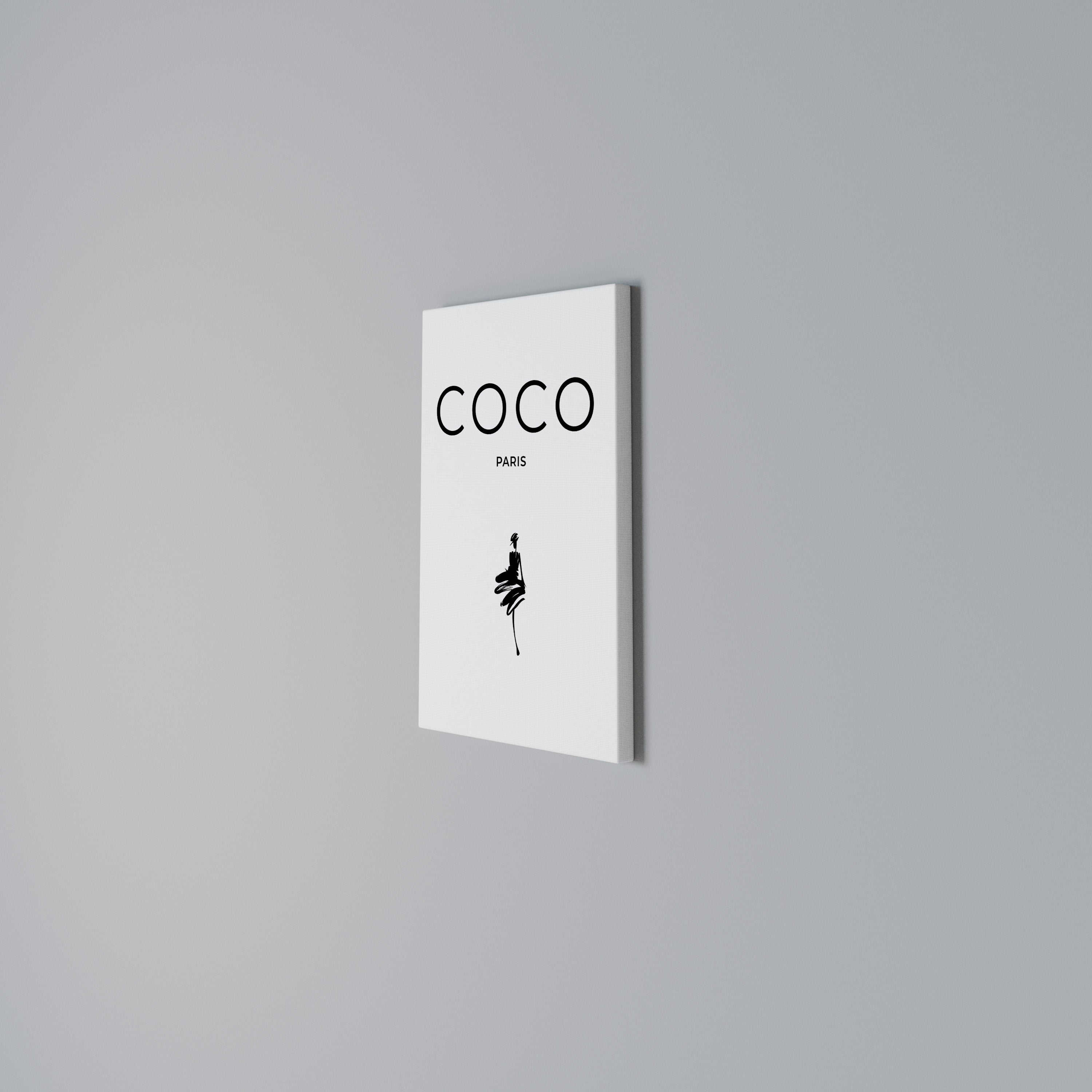 COCO CHANEL - TIMELESS ELEGANCE Vertical Canvas Print
