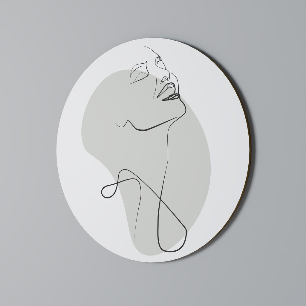 SUBTILE SIMPLICITÉ Art mural rond