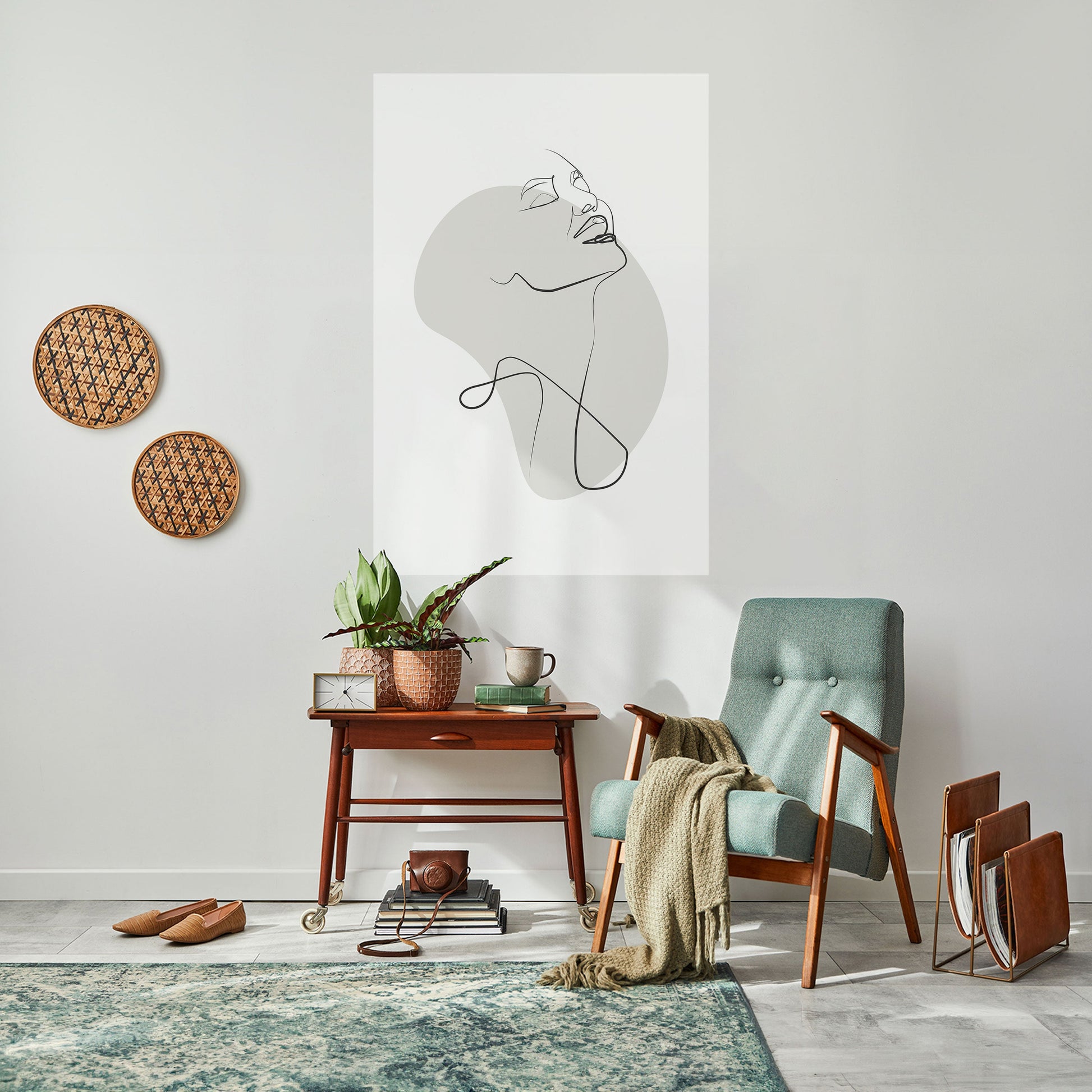 SUBTLE SIMPLICITY Peel and Stick Vertical Poster