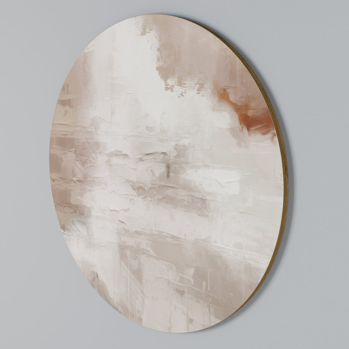 BLUSH SERENITY Round Wall Art