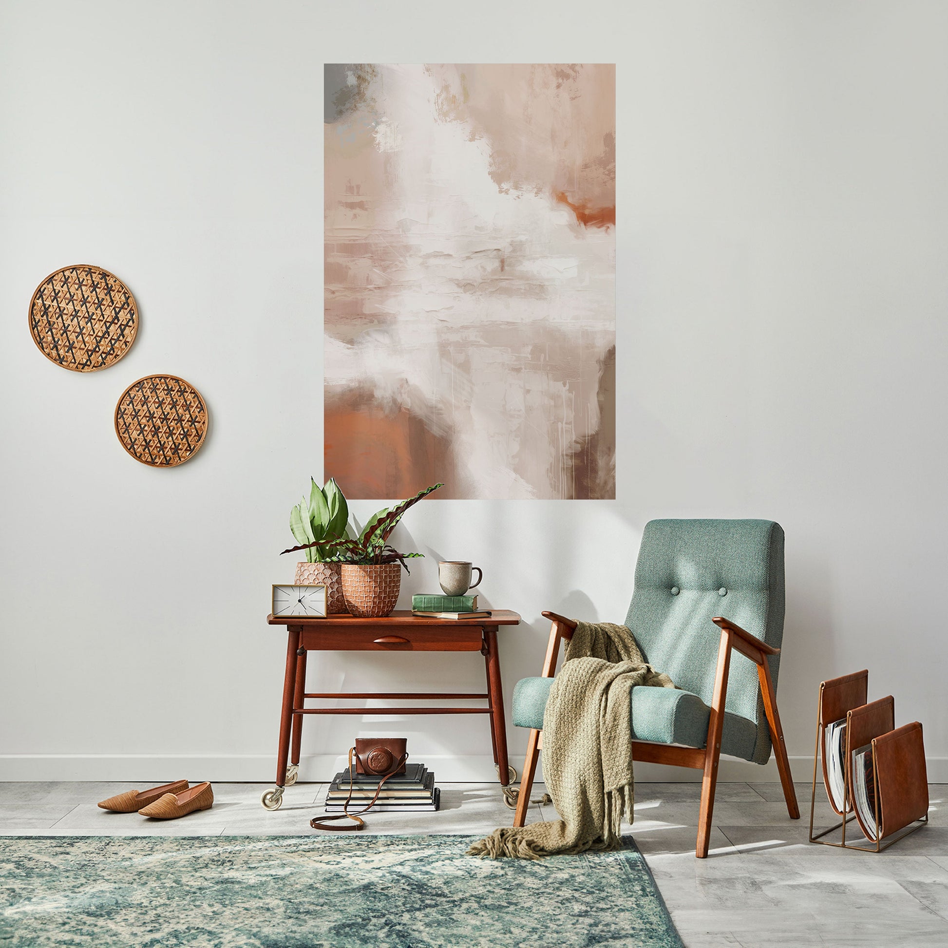 Affiche verticale autocollante BLUSH SERENITY