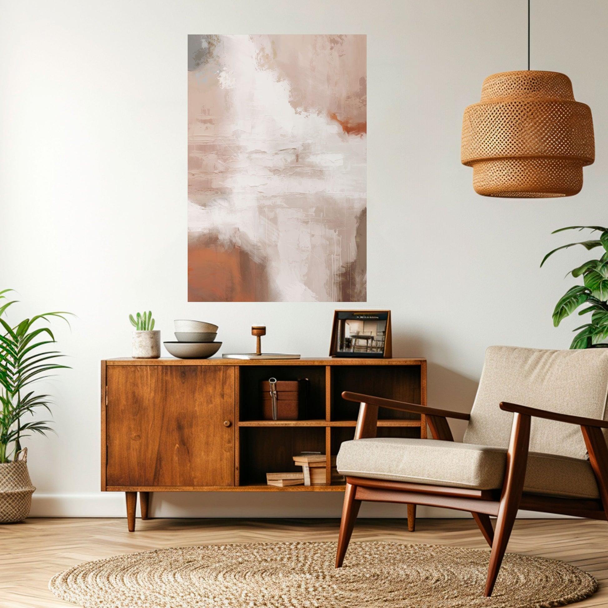 Affiche verticale autocollante BLUSH SERENITY