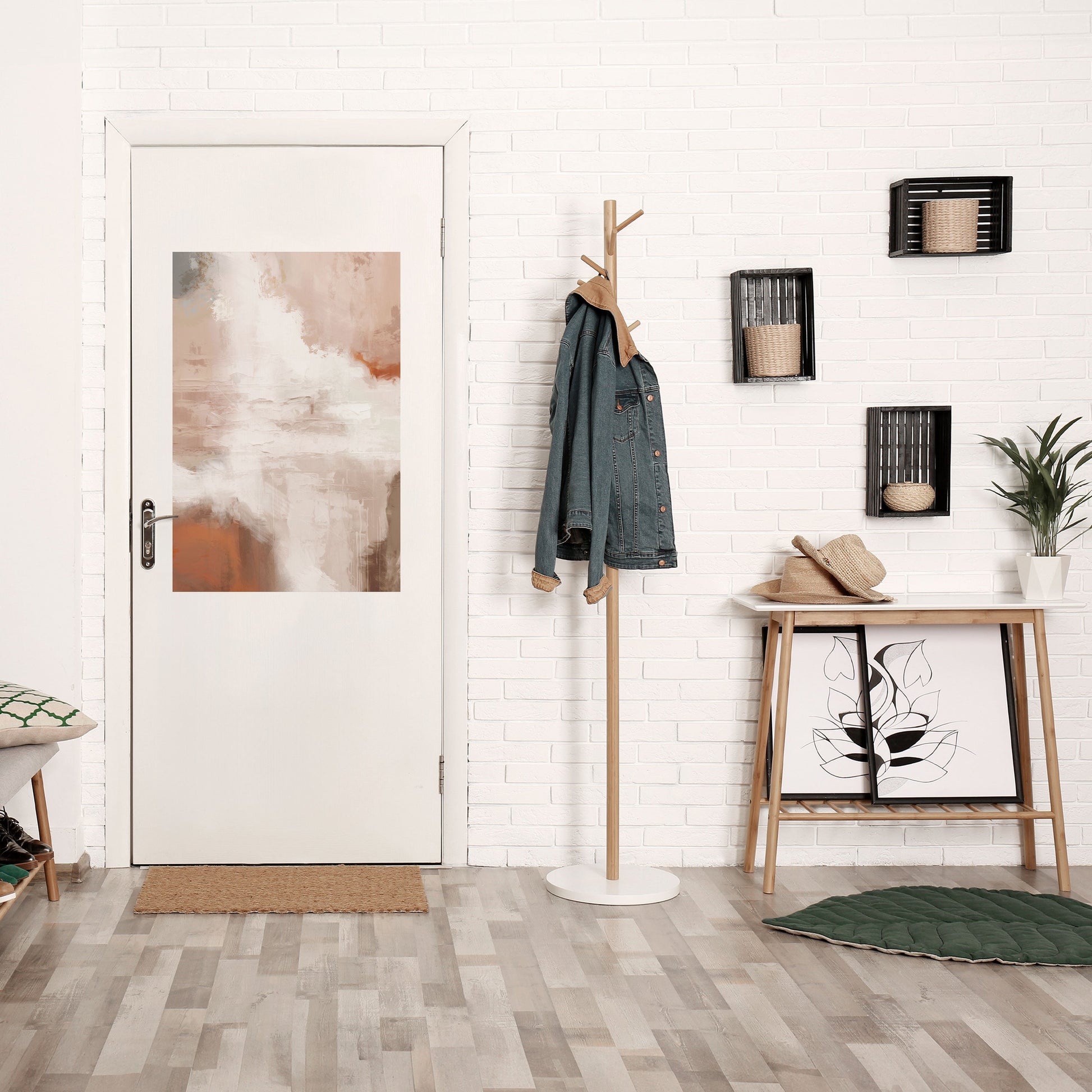 Affiche verticale autocollante BLUSH SERENITY