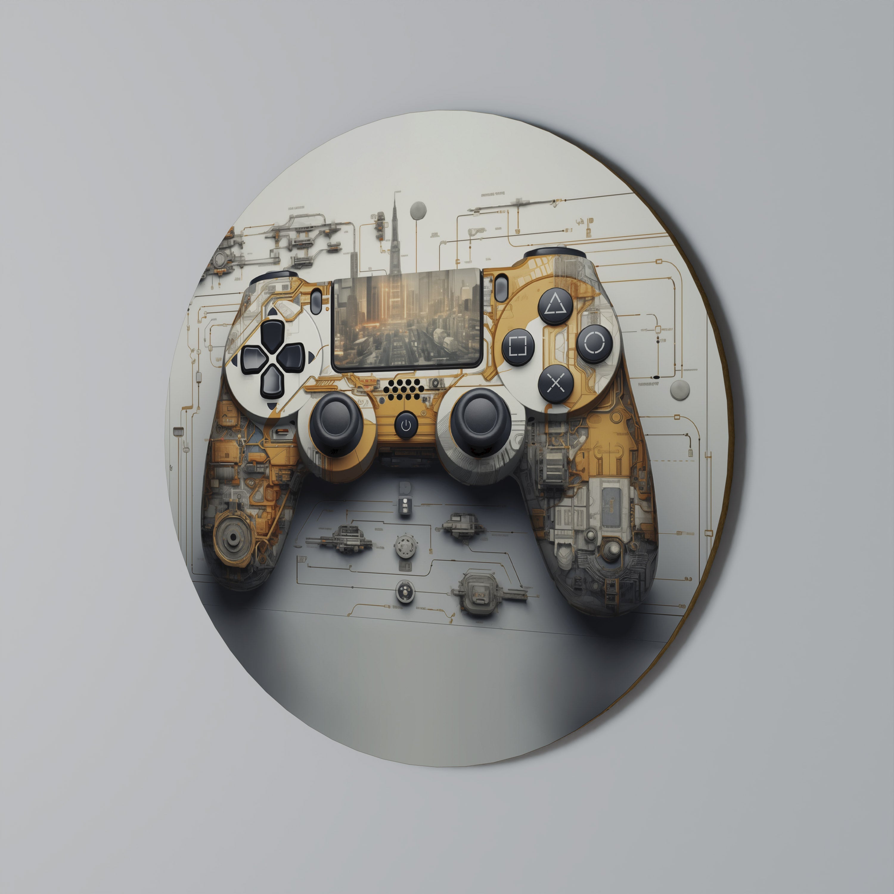 CYBER CHRONICLES PAD Décoration murale ronde