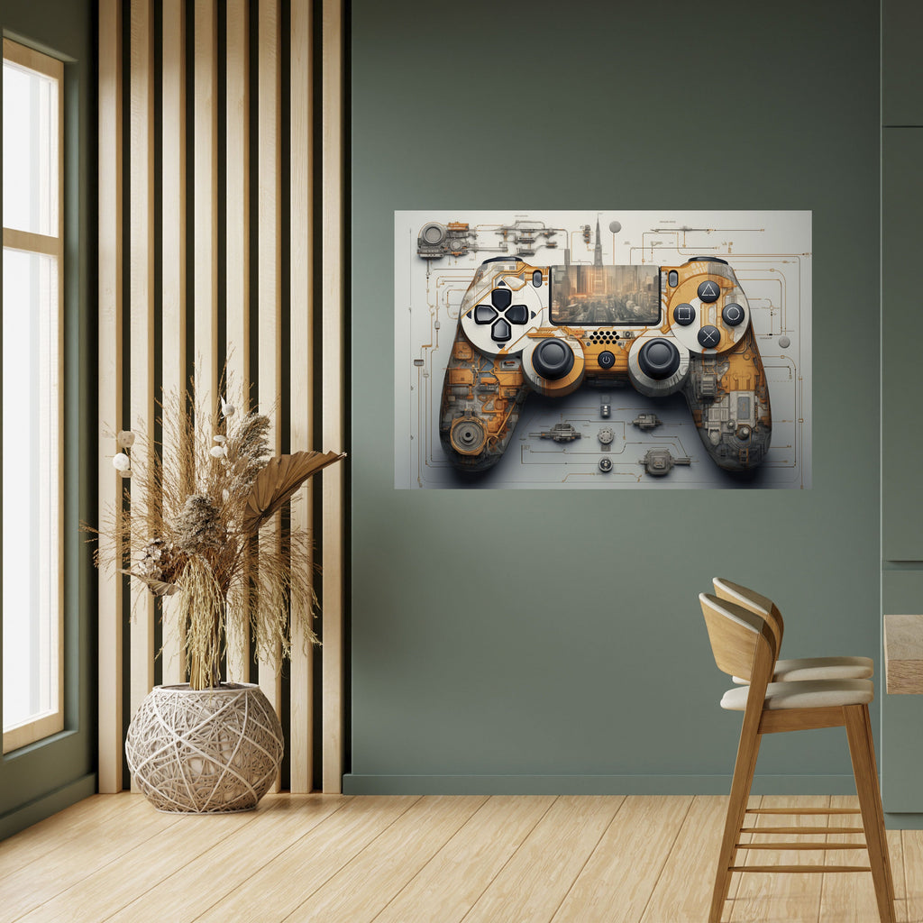 Affiche horizontale autocollante CYBER CHRONICLES PAD