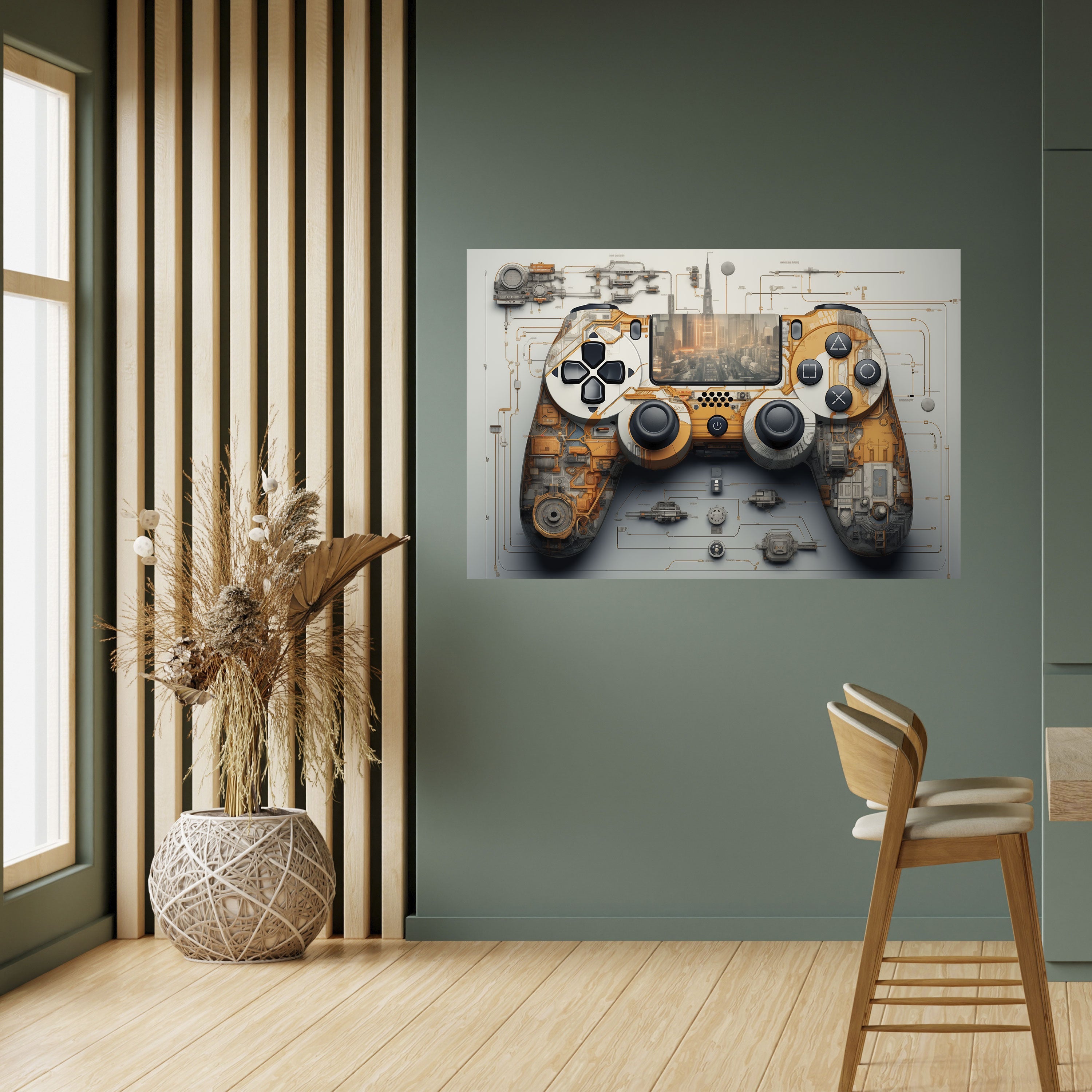 Affiche horizontale autocollante CYBER CHRONICLES PAD