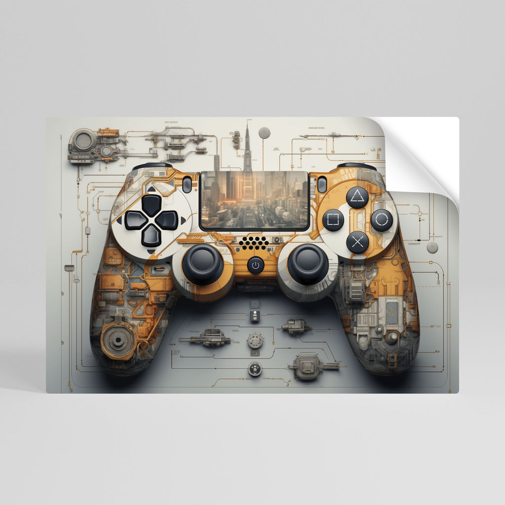 Affiche horizontale autocollante CYBER CHRONICLES PAD