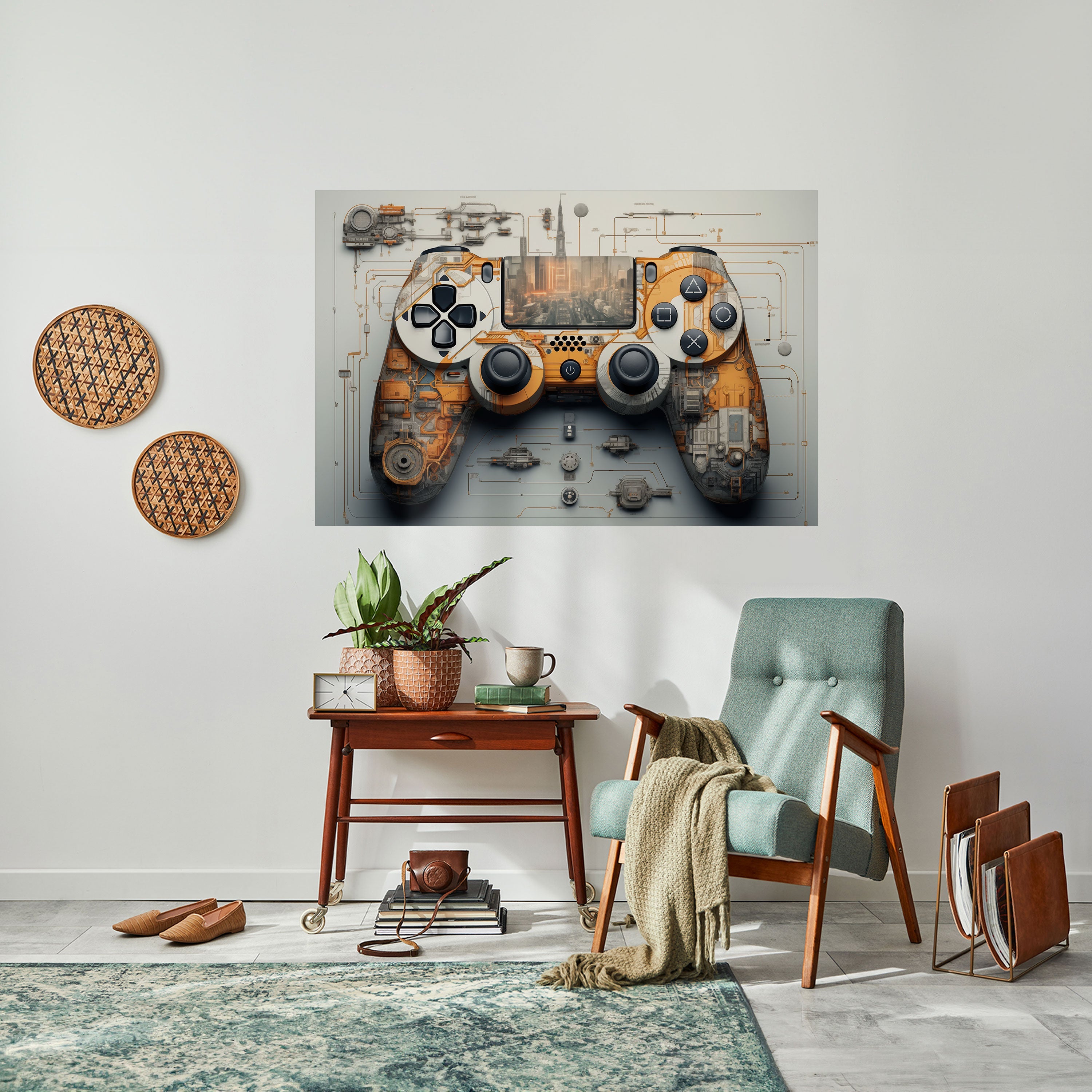 Affiche horizontale autocollante CYBER CHRONICLES PAD