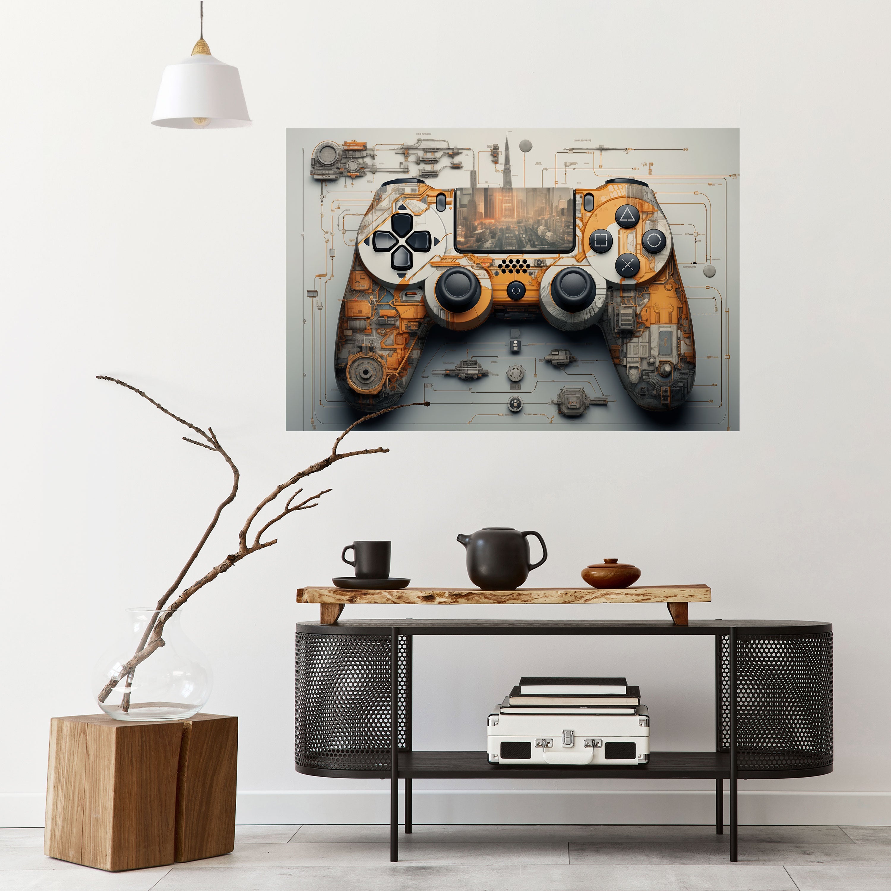 Affiche horizontale autocollante CYBER CHRONICLES PAD