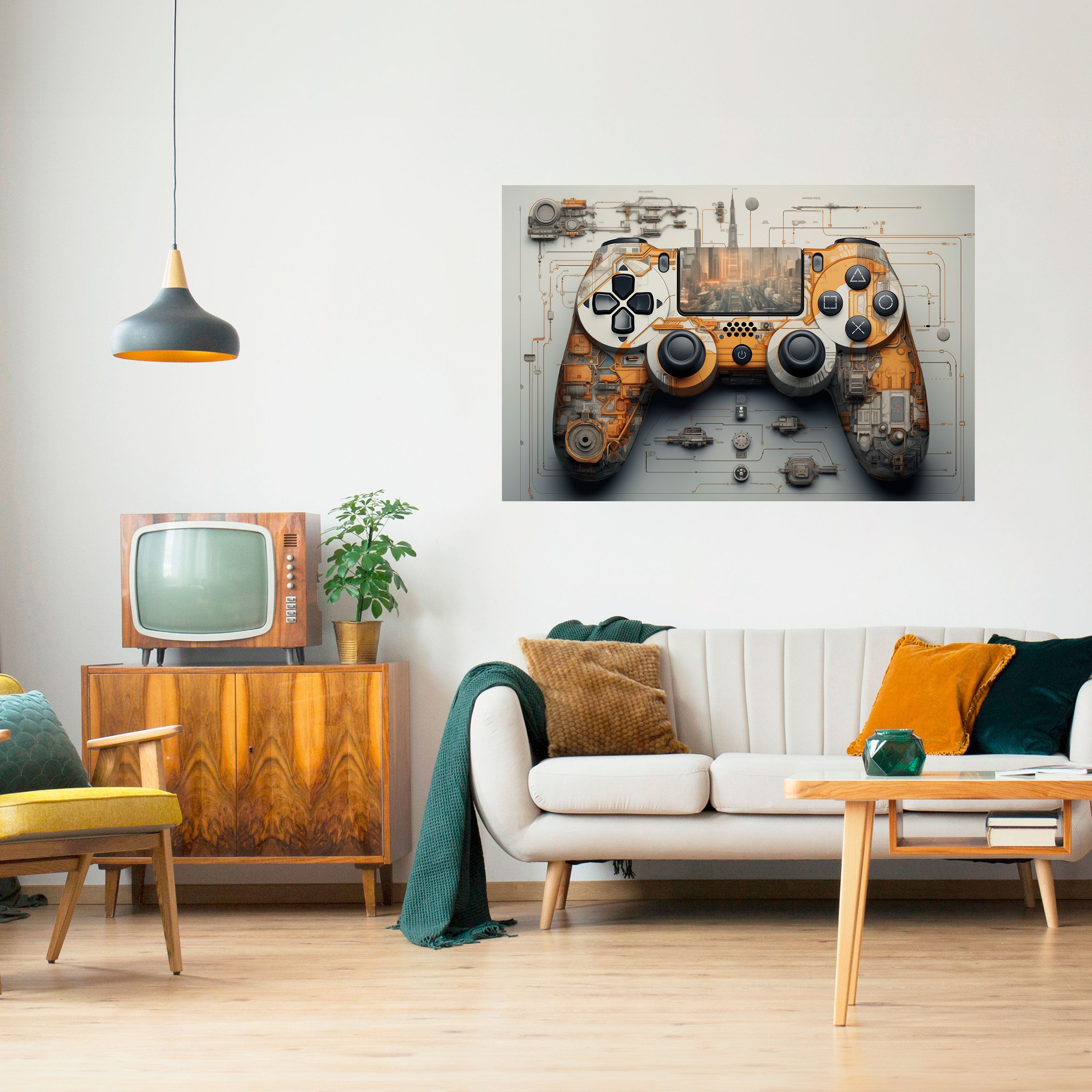 Affiche horizontale autocollante CYBER CHRONICLES PAD