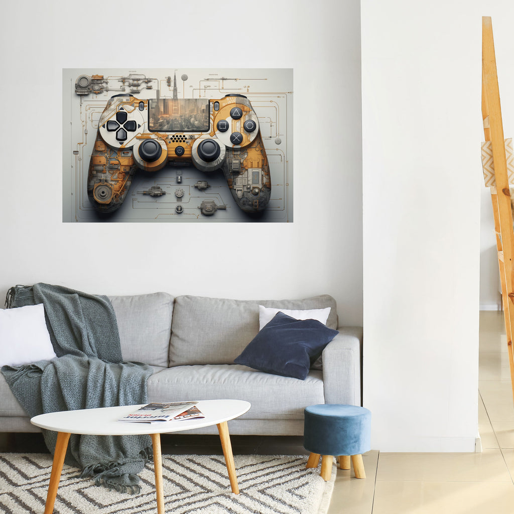 Affiche horizontale autocollante CYBER CHRONICLES PAD