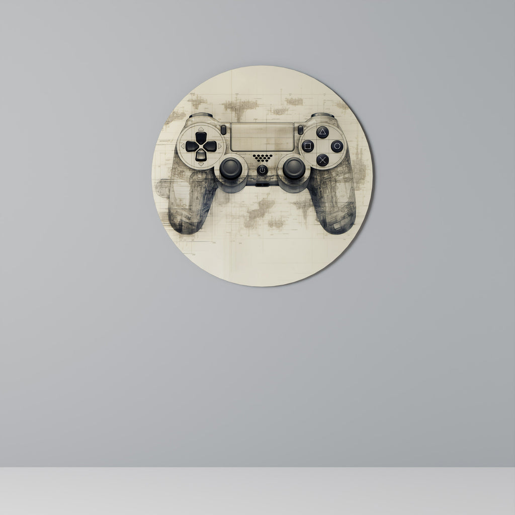 QUANTUM QUEST PAD Round Wall Art