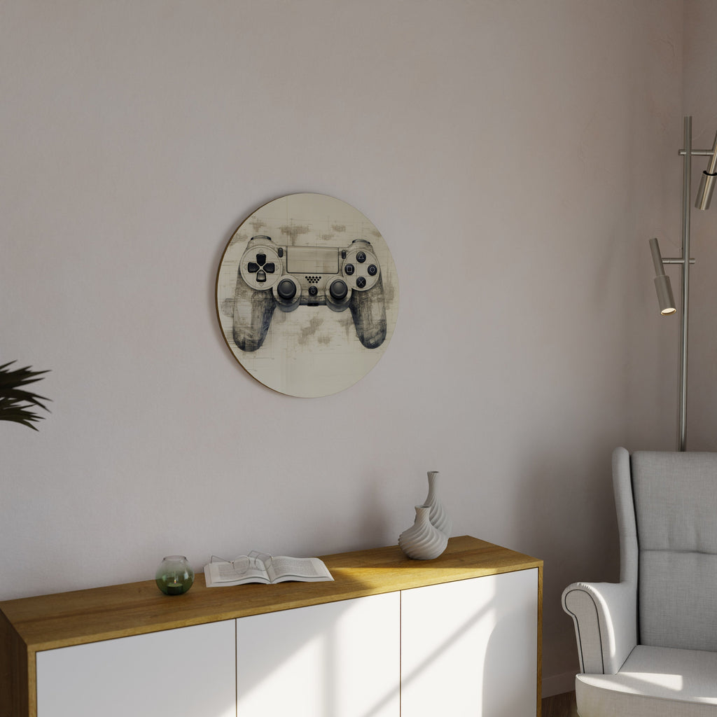 QUANTUM QUEST PAD Round Wall Art