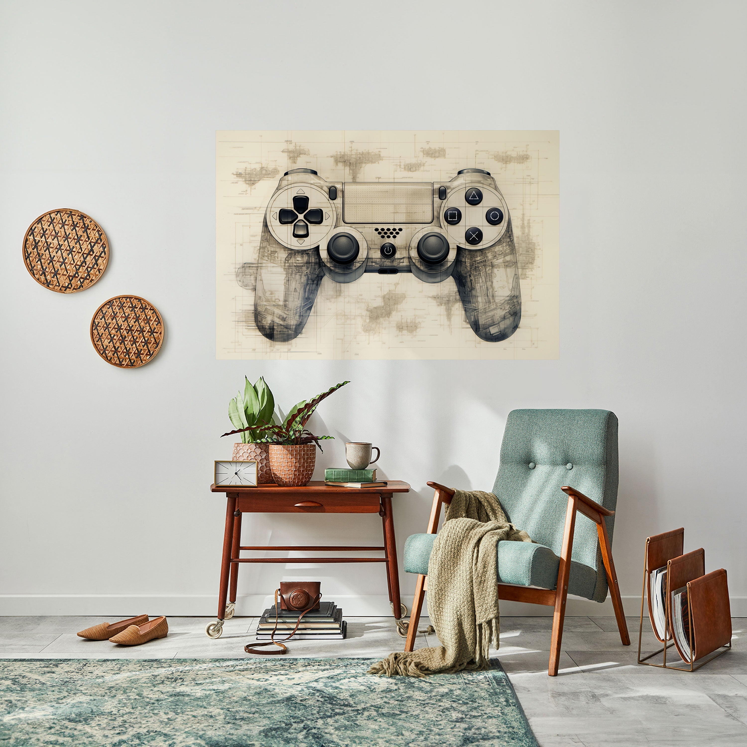 Affiche horizontale autocollante QUANTUM QUEST PAD