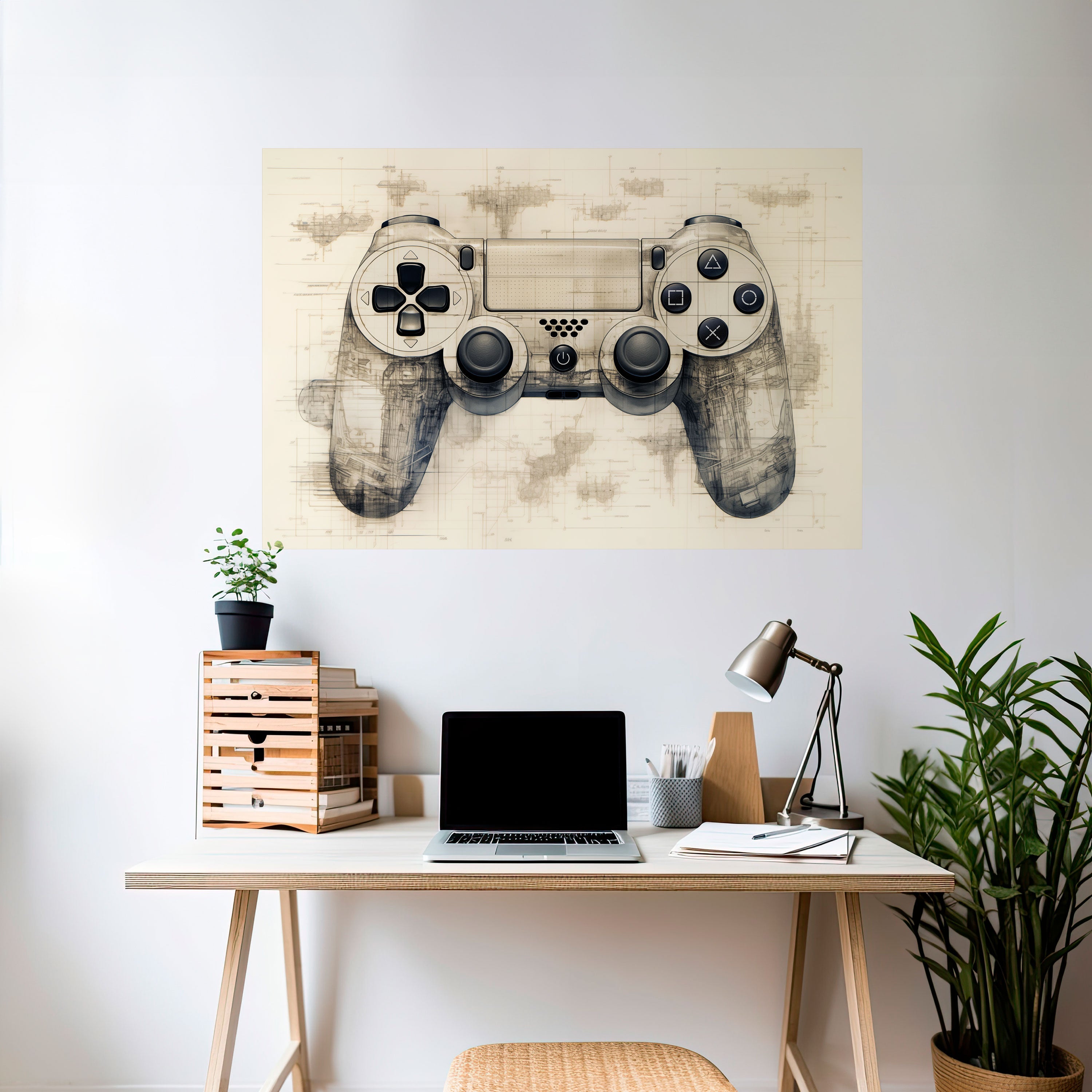 Affiche horizontale autocollante QUANTUM QUEST PAD