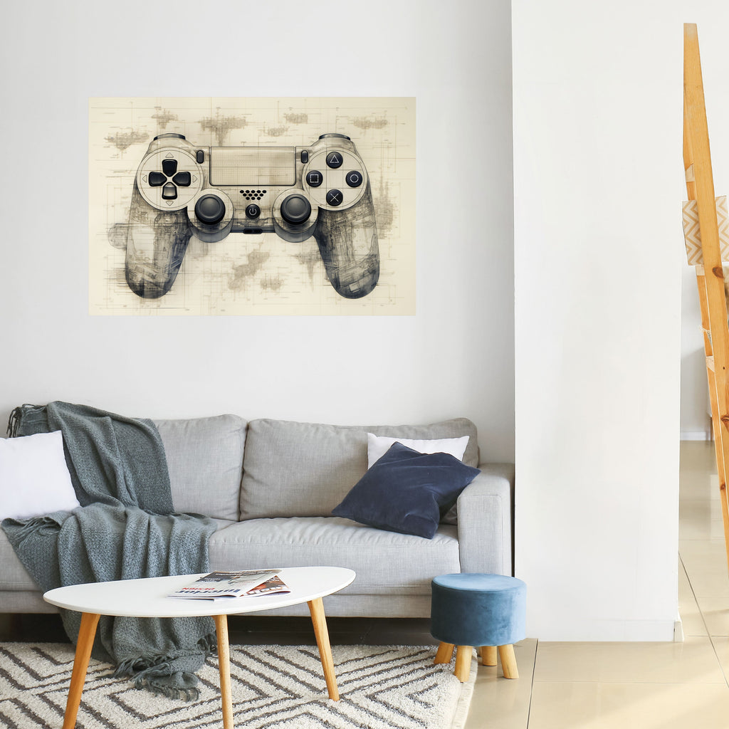 Affiche horizontale autocollante QUANTUM QUEST PAD