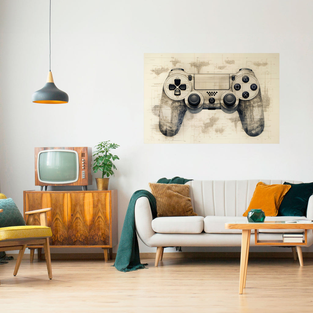 Affiche horizontale autocollante QUANTUM QUEST PAD