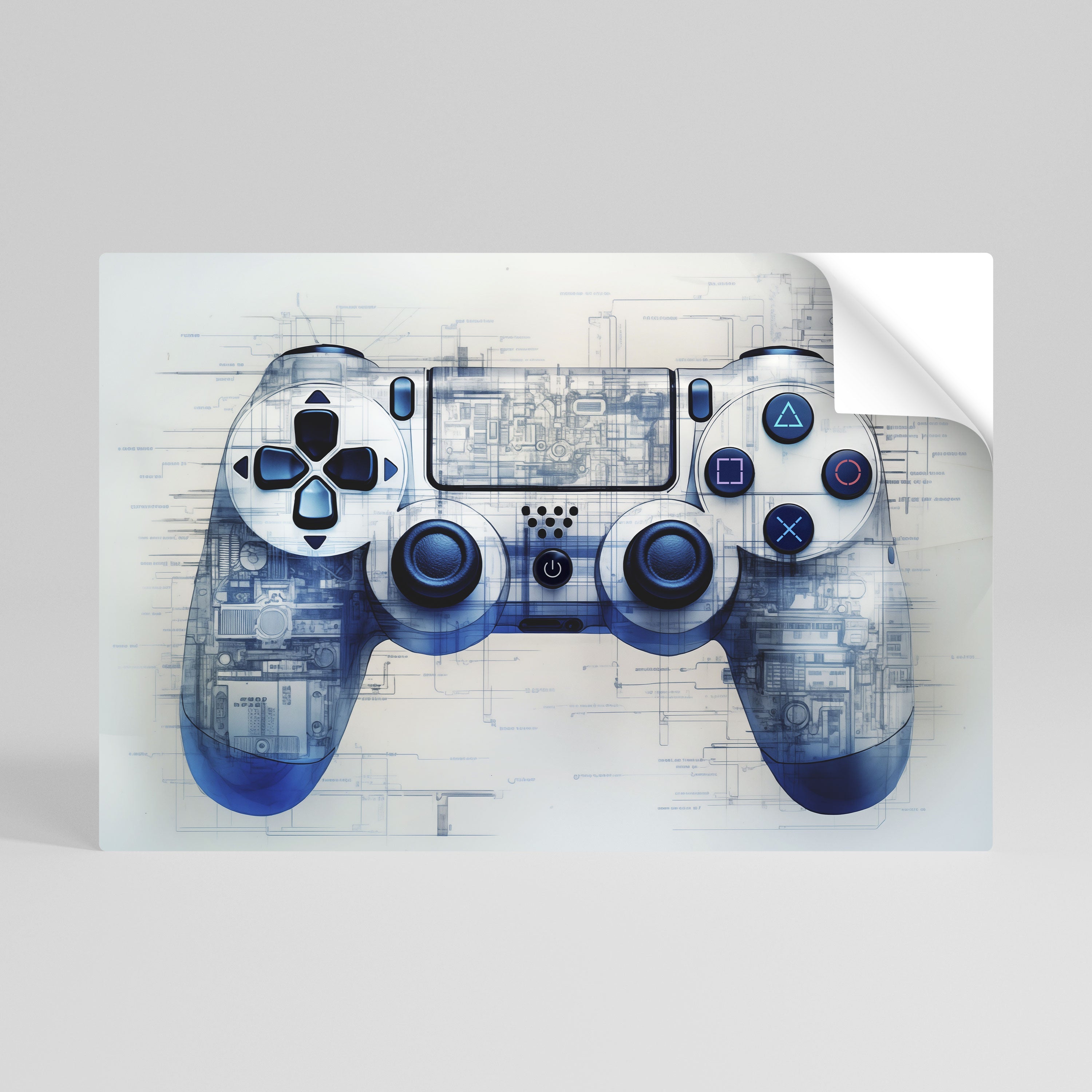 Affiche horizontale autocollante CYBER SCAPE PAD