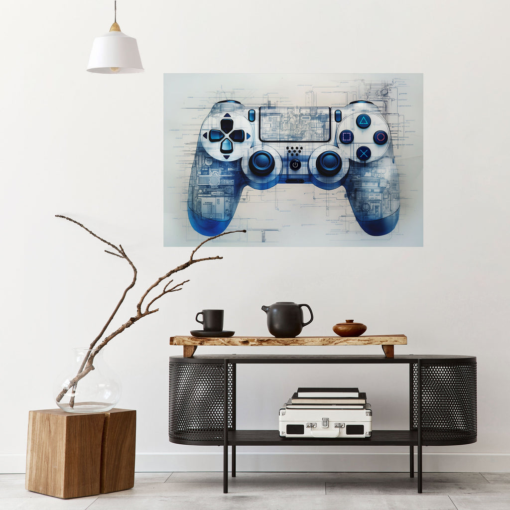 Affiche horizontale autocollante CYBER SCAPE PAD