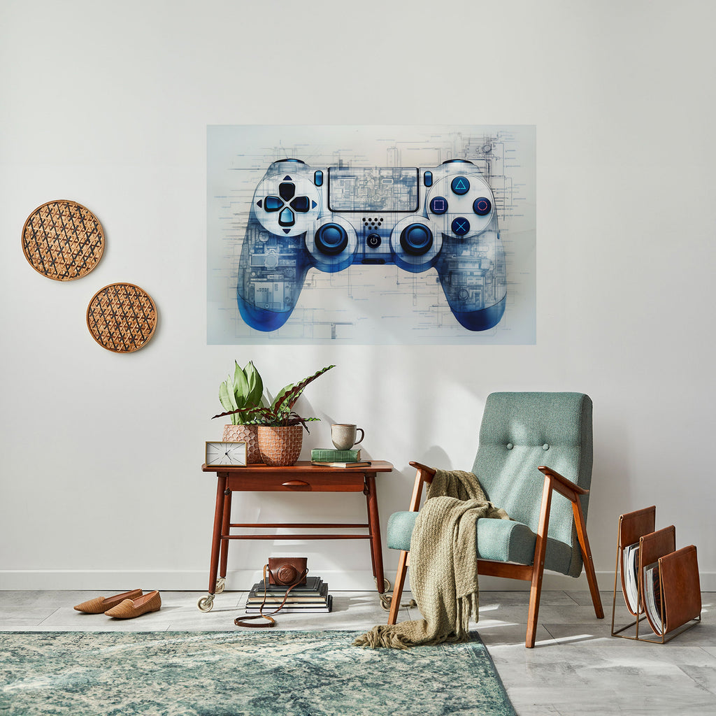 Affiche horizontale autocollante CYBER SCAPE PAD