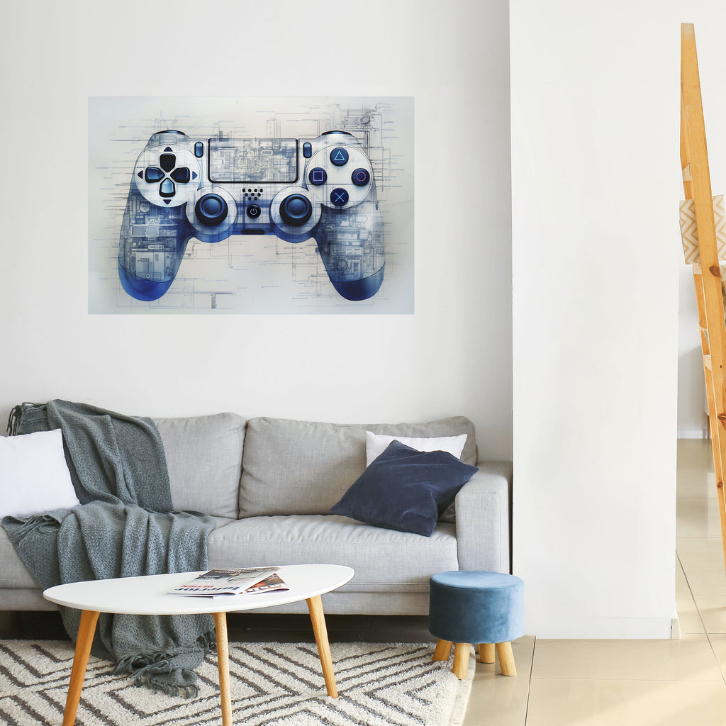 Affiche horizontale autocollante CYBER SCAPE PAD