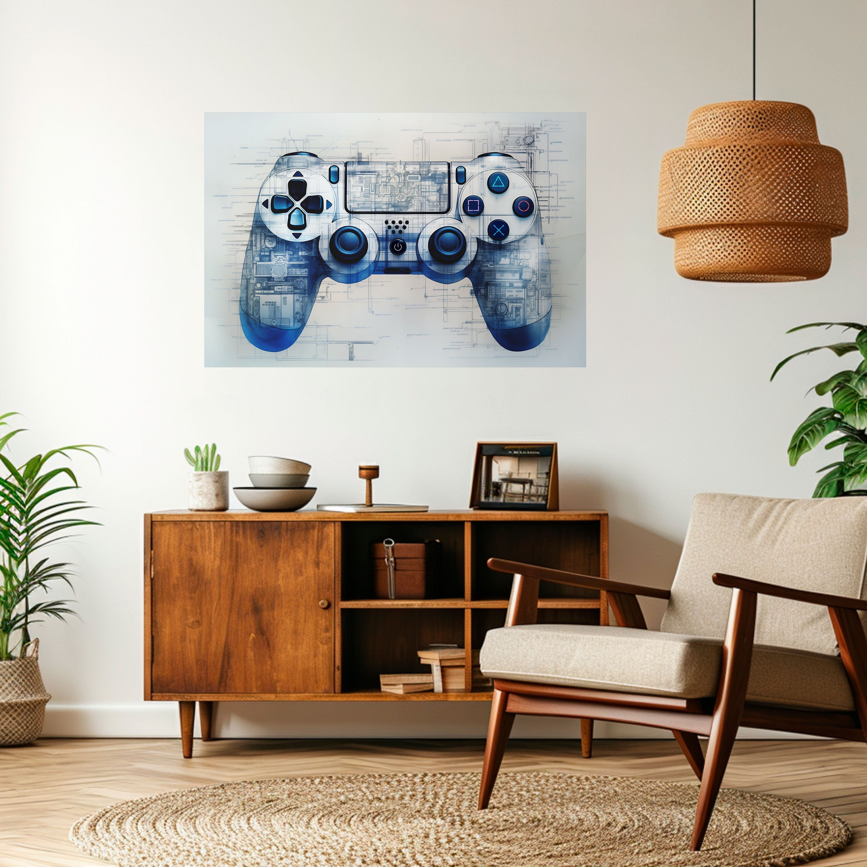 Affiche horizontale autocollante CYBER SCAPE PAD