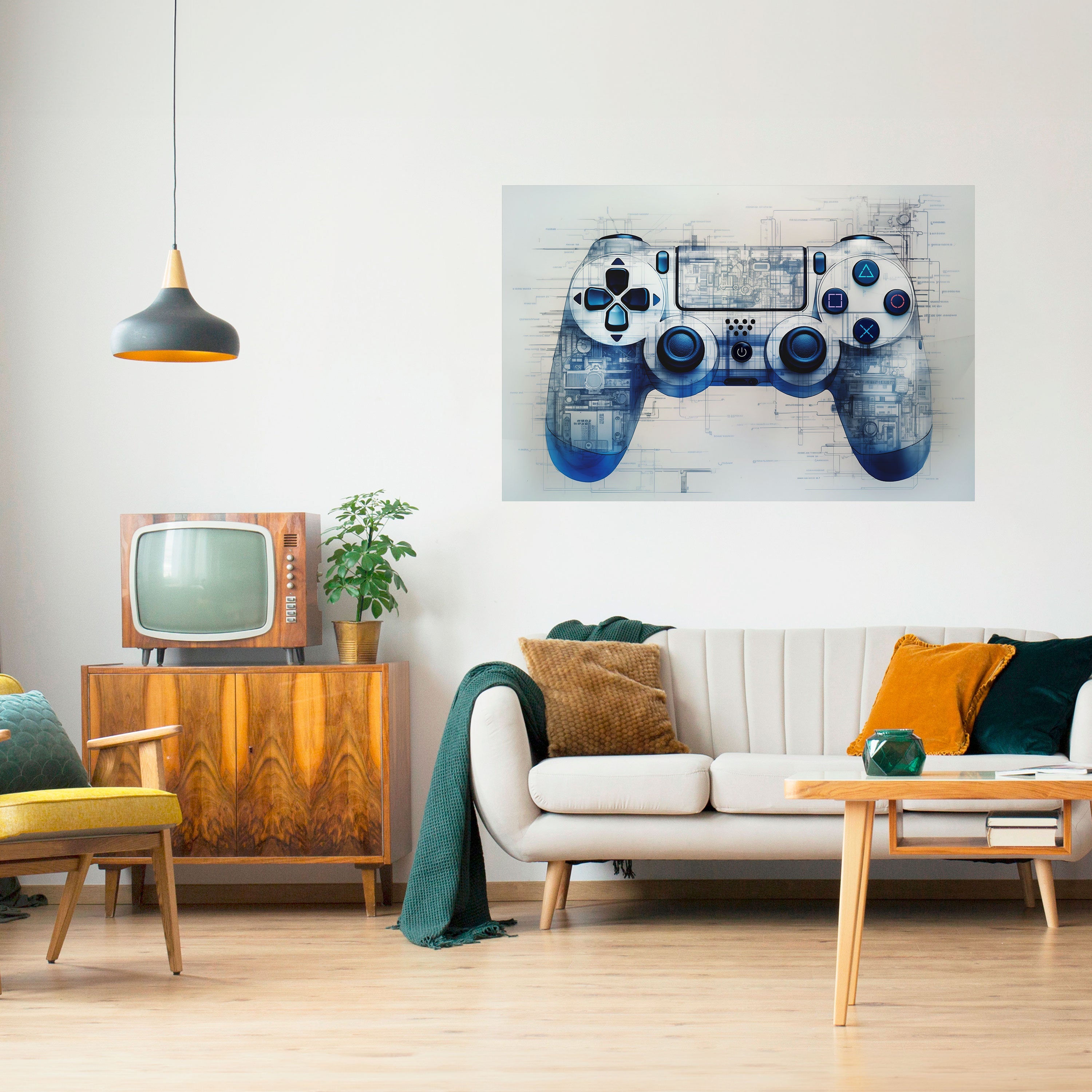 Affiche horizontale autocollante CYBER SCAPE PAD