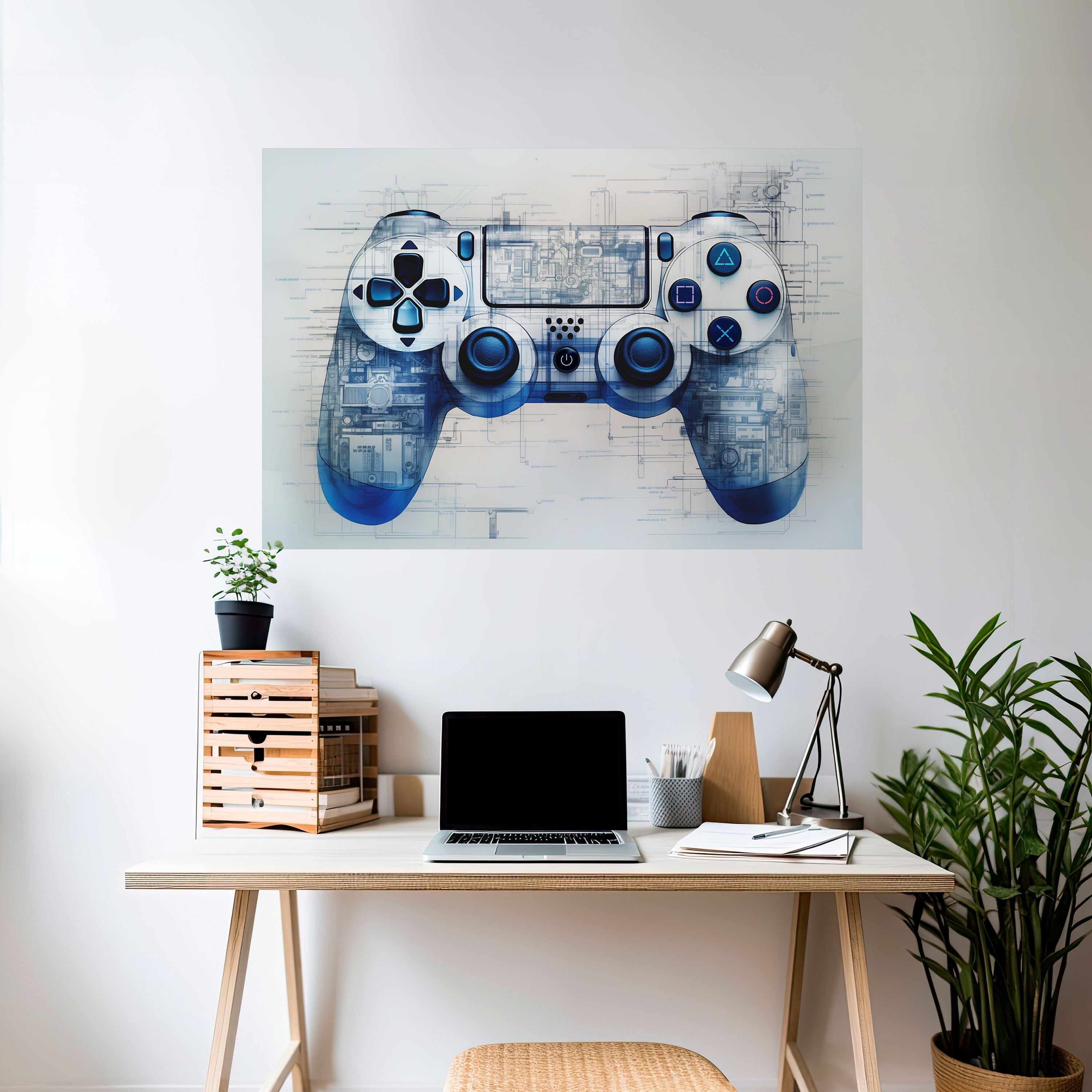 Affiche horizontale autocollante CYBER SCAPE PAD