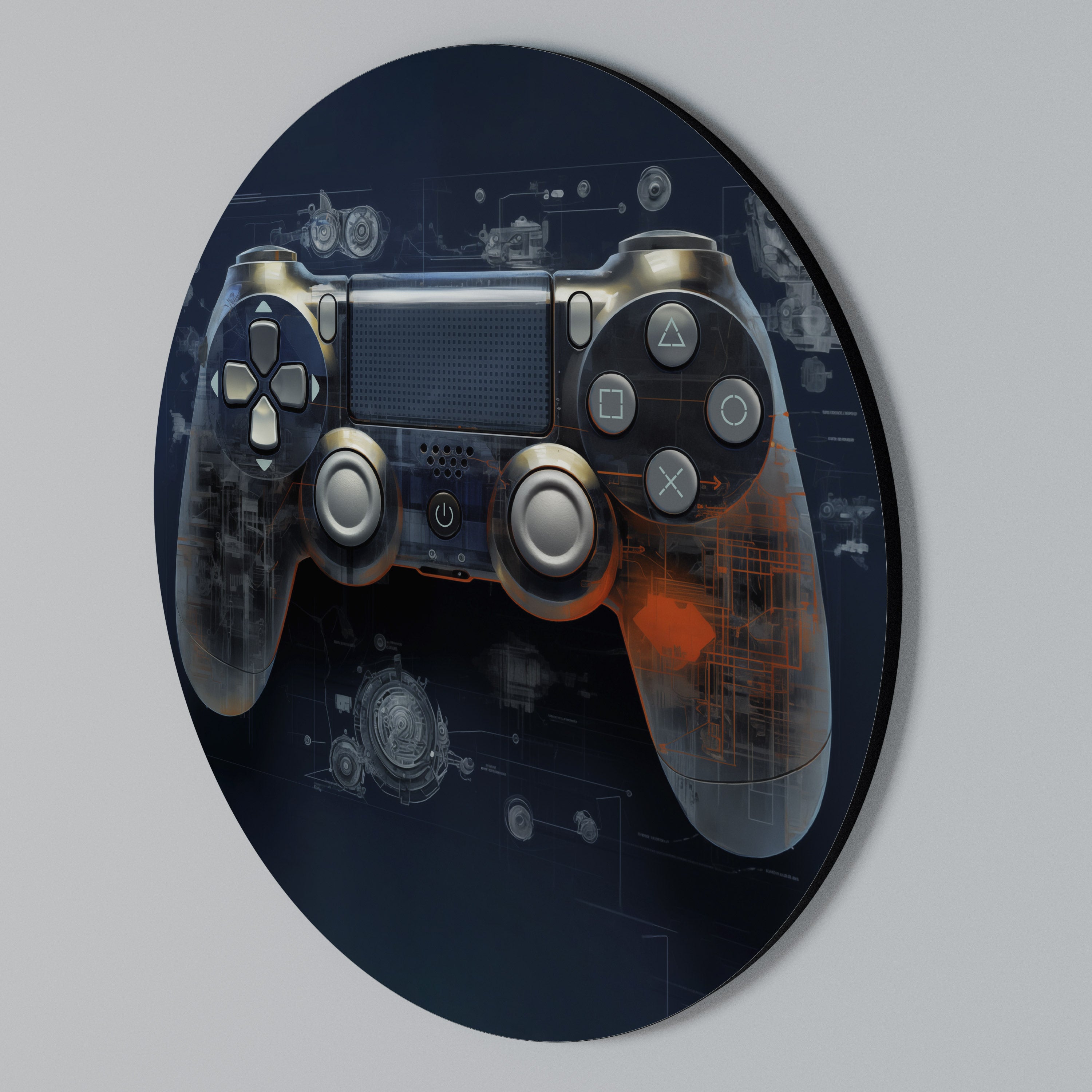 VIRTUAL VELOCITY PAD Round Wall Art