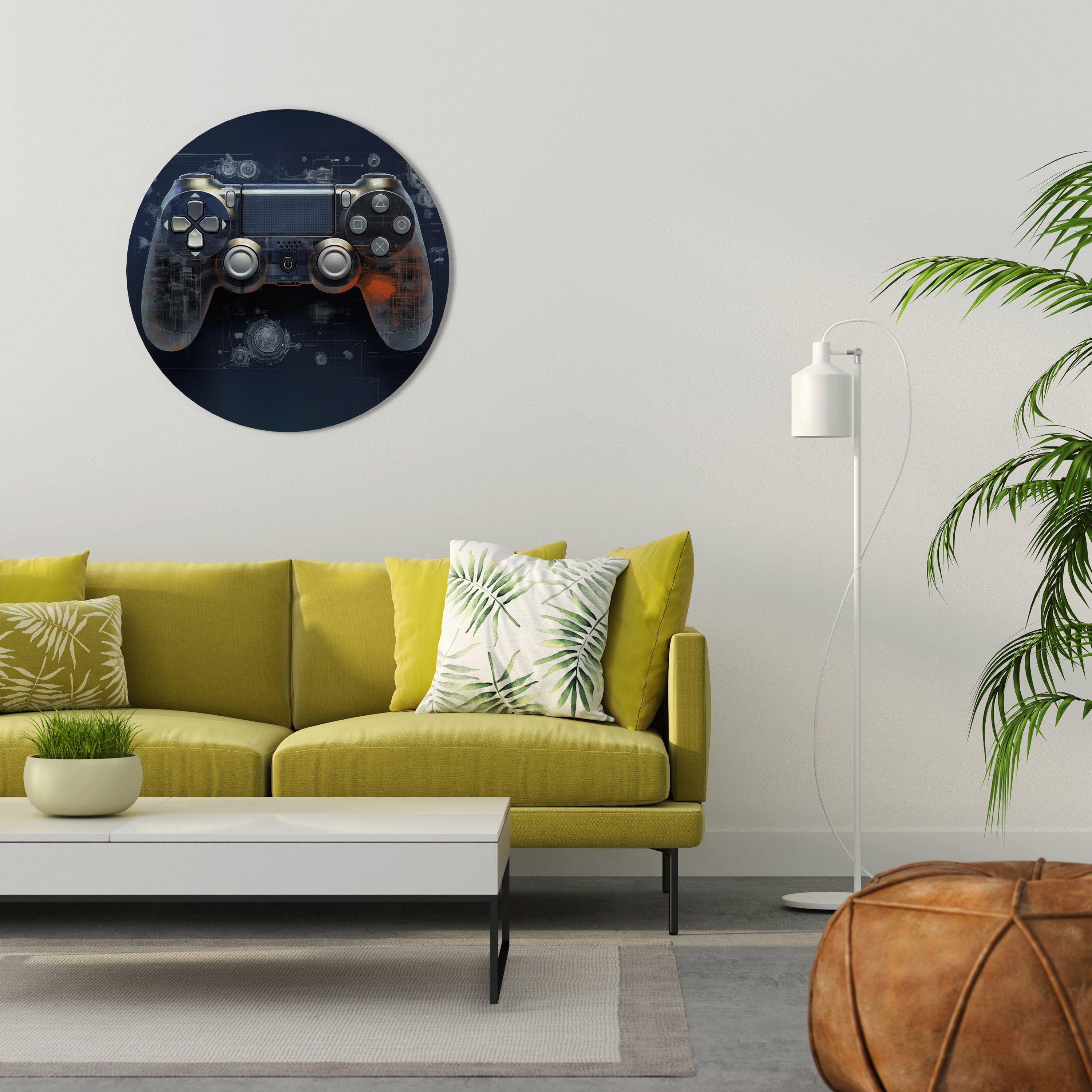 Art mural rond VIRTUAL VELOCITY PAD