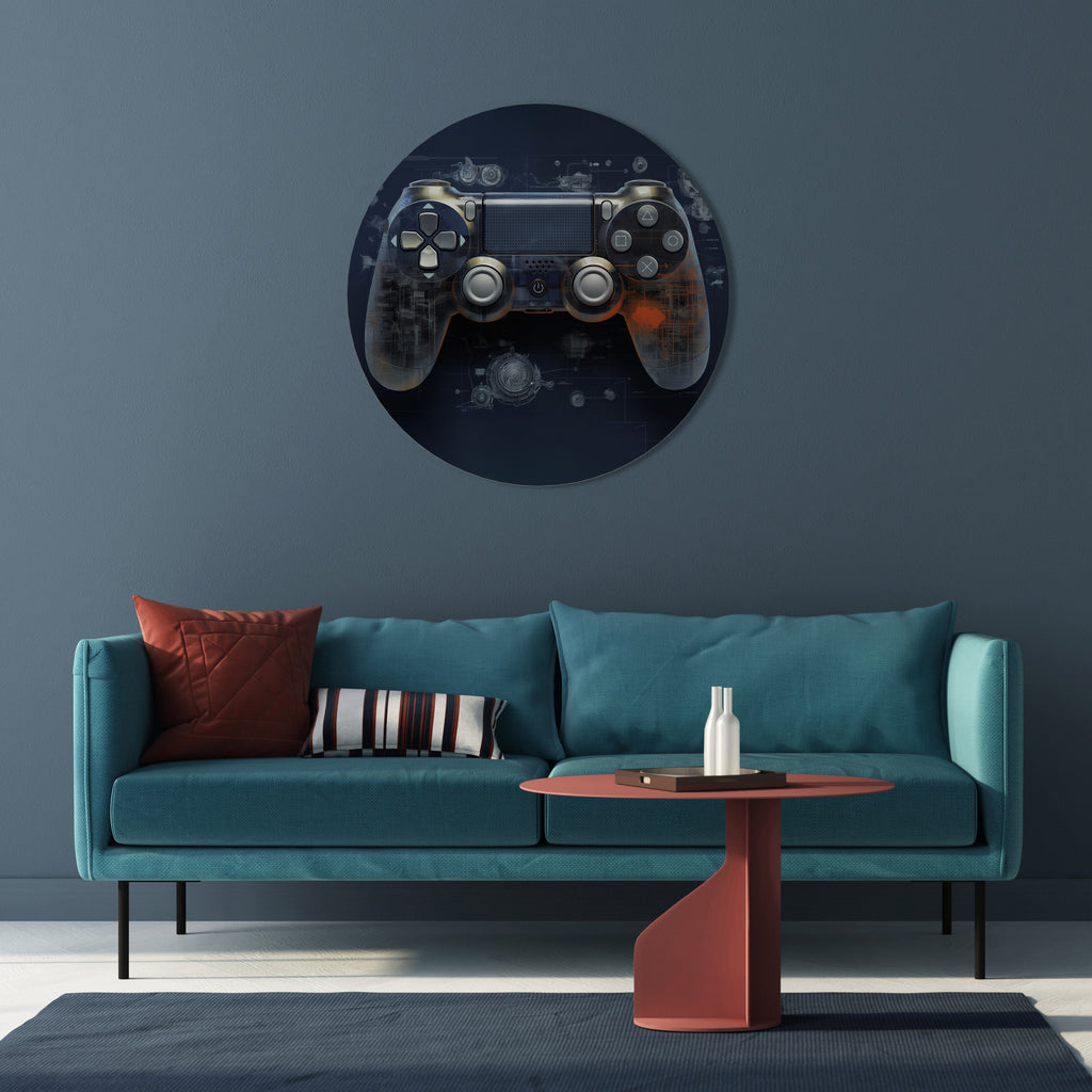 VIRTUAL VELOCITY PAD Round Wall Art
