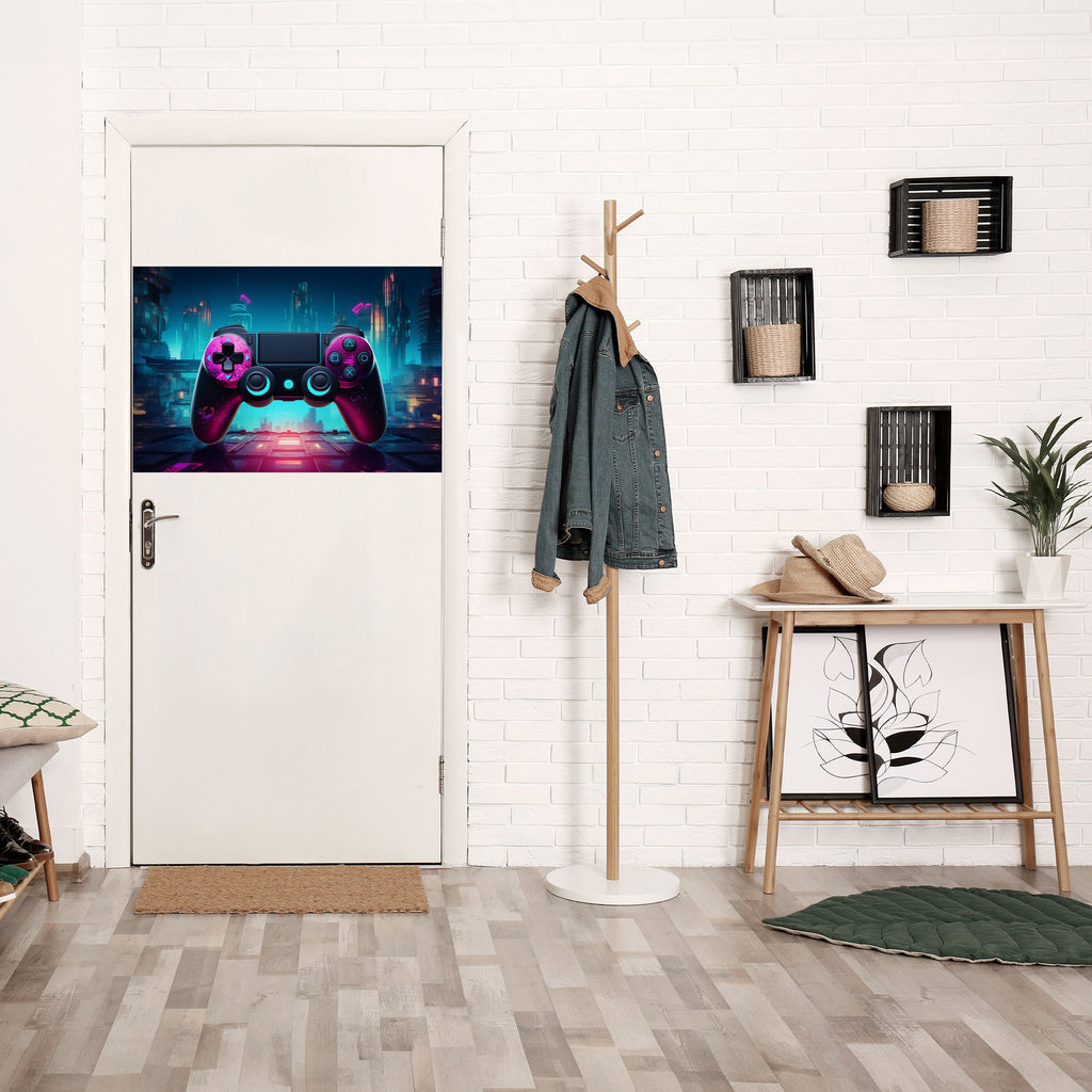 Affiche horizontale autocollante SYNTHWAVE PAD