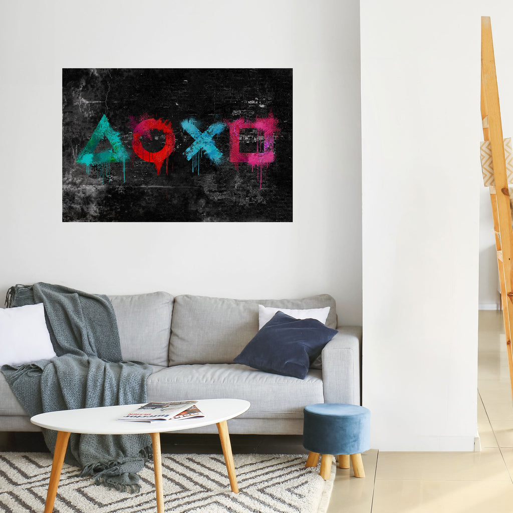 Affiche horizontale autocollante GAMER OUTLAWS