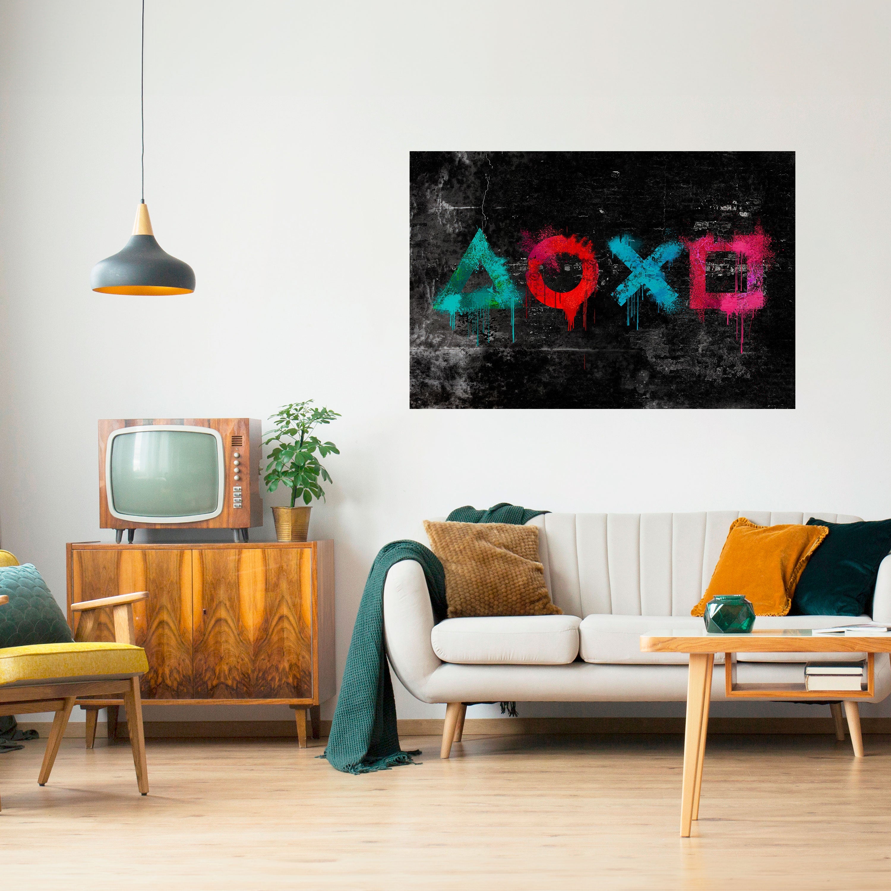 Affiche horizontale autocollante GAMER OUTLAWS