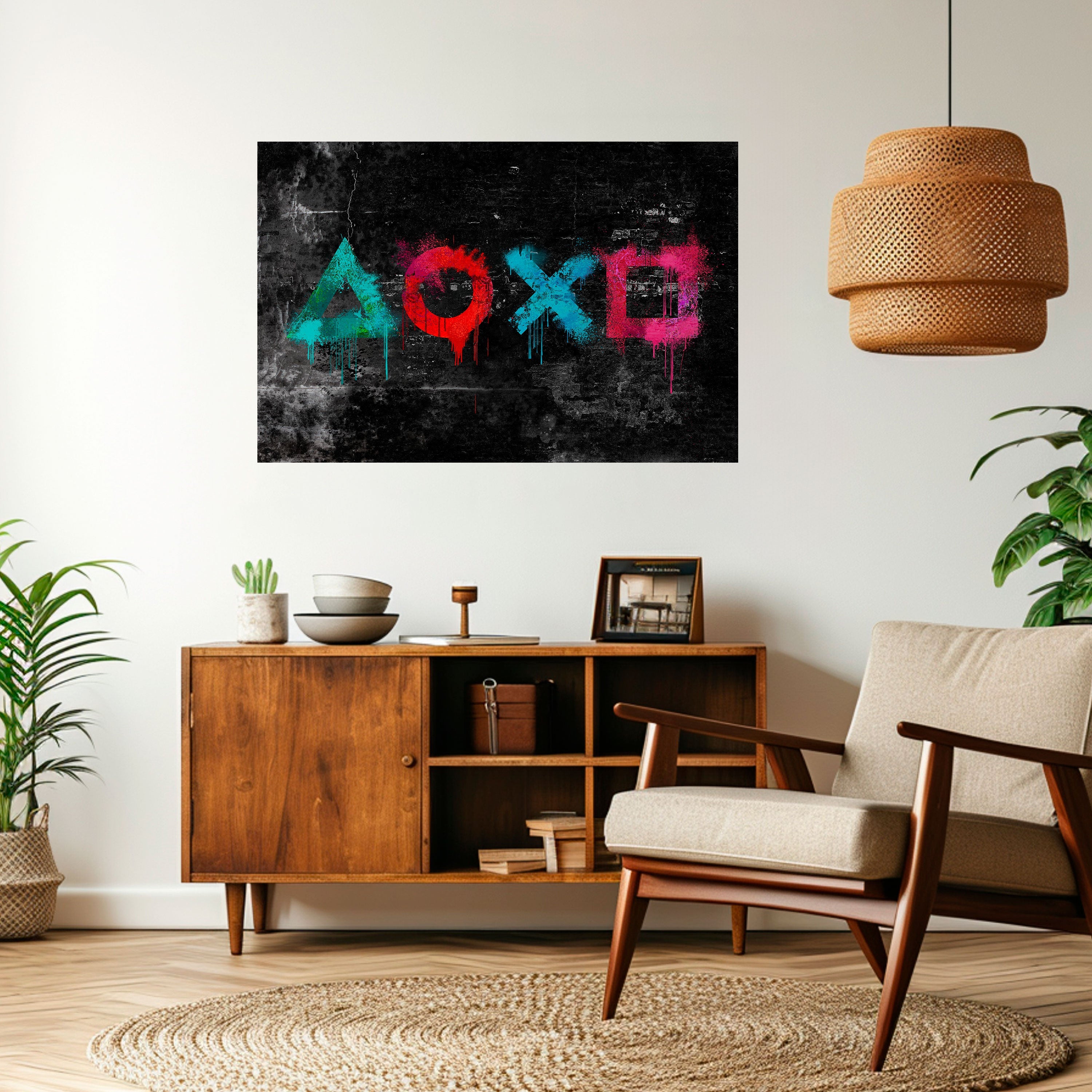 Affiche horizontale autocollante GAMER OUTLAWS