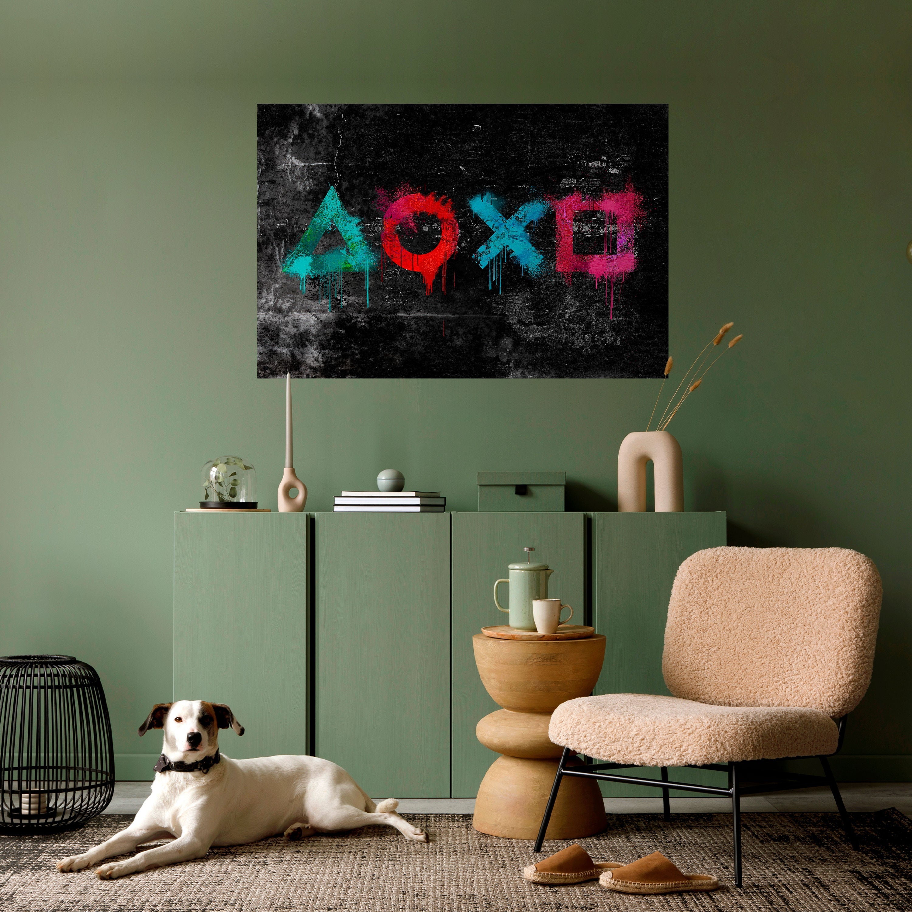 Affiche horizontale autocollante GAMER OUTLAWS